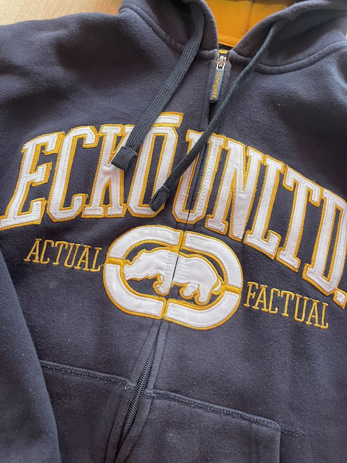 Ecko Unltd. × Vintage Vintage Ecko Untld Actual Big Logo Skate Zip Hoodie Y2K Size US L / EU 52-54 / 3 - 4 Thumbnail