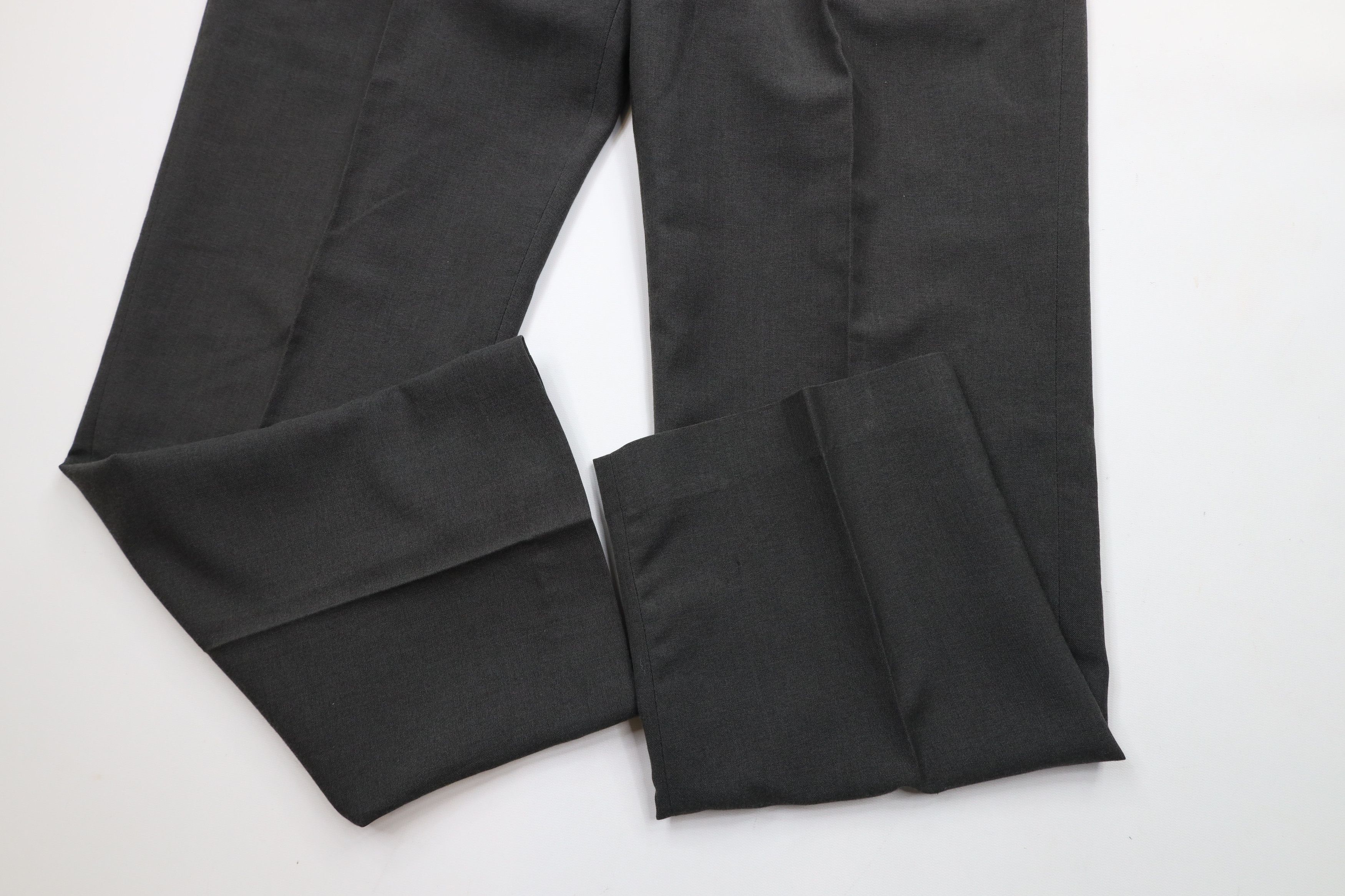 Vintage Vintage 70s Streetwear Wool Blend Wide Leg Pants Gray Size 34 - 5 Thumbnail