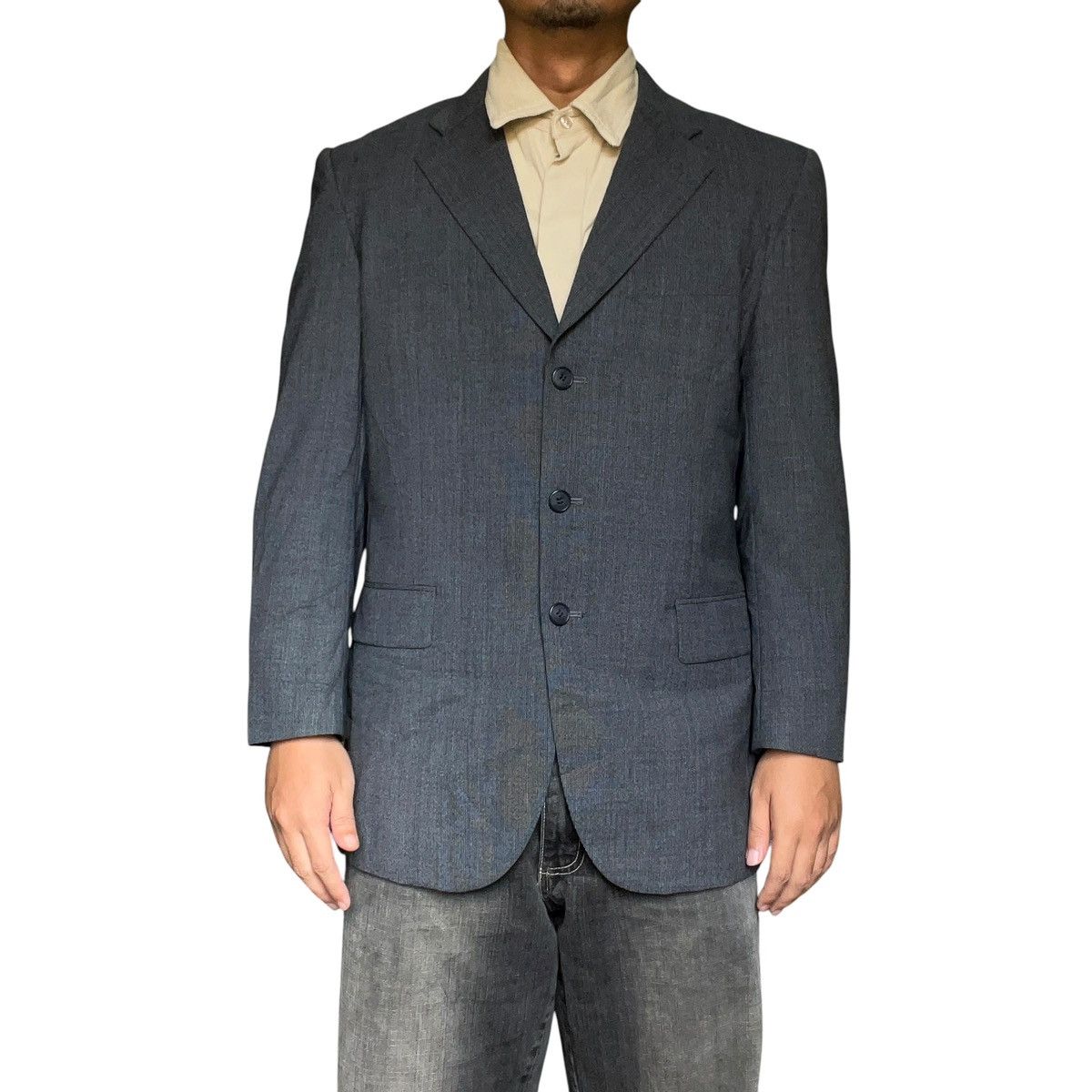 Gianni Valentino 🇮🇹 Gianni Valentino Italy Blazer Dark Gray Size US M / EU 48-50 / 2 - 1 Thumbnail