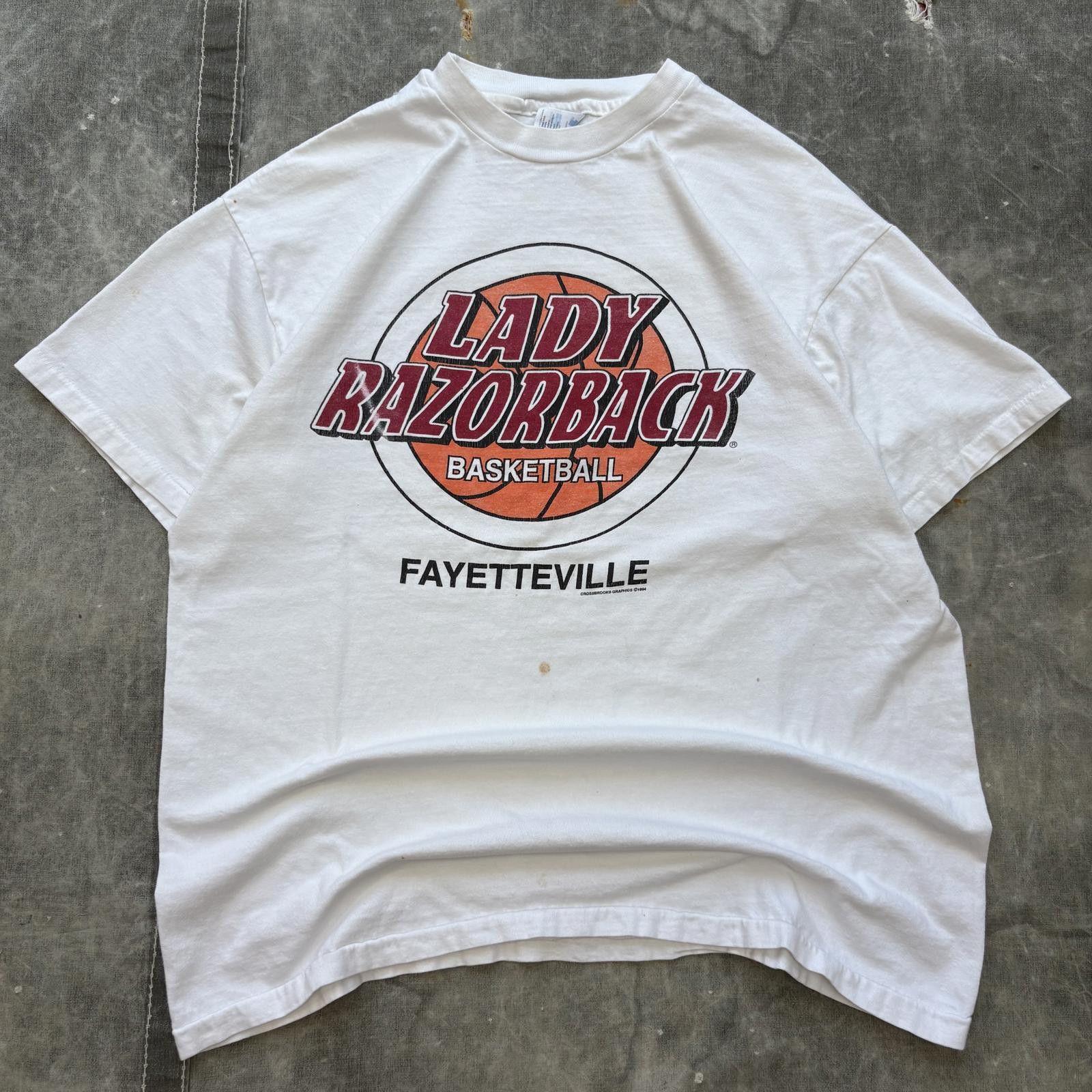 Hanes Vintage 90s Rare Arkansas Lady Razorbacks Basketball Shirt Size US L / EU 52-54 / 3 - 1 Thumbnail