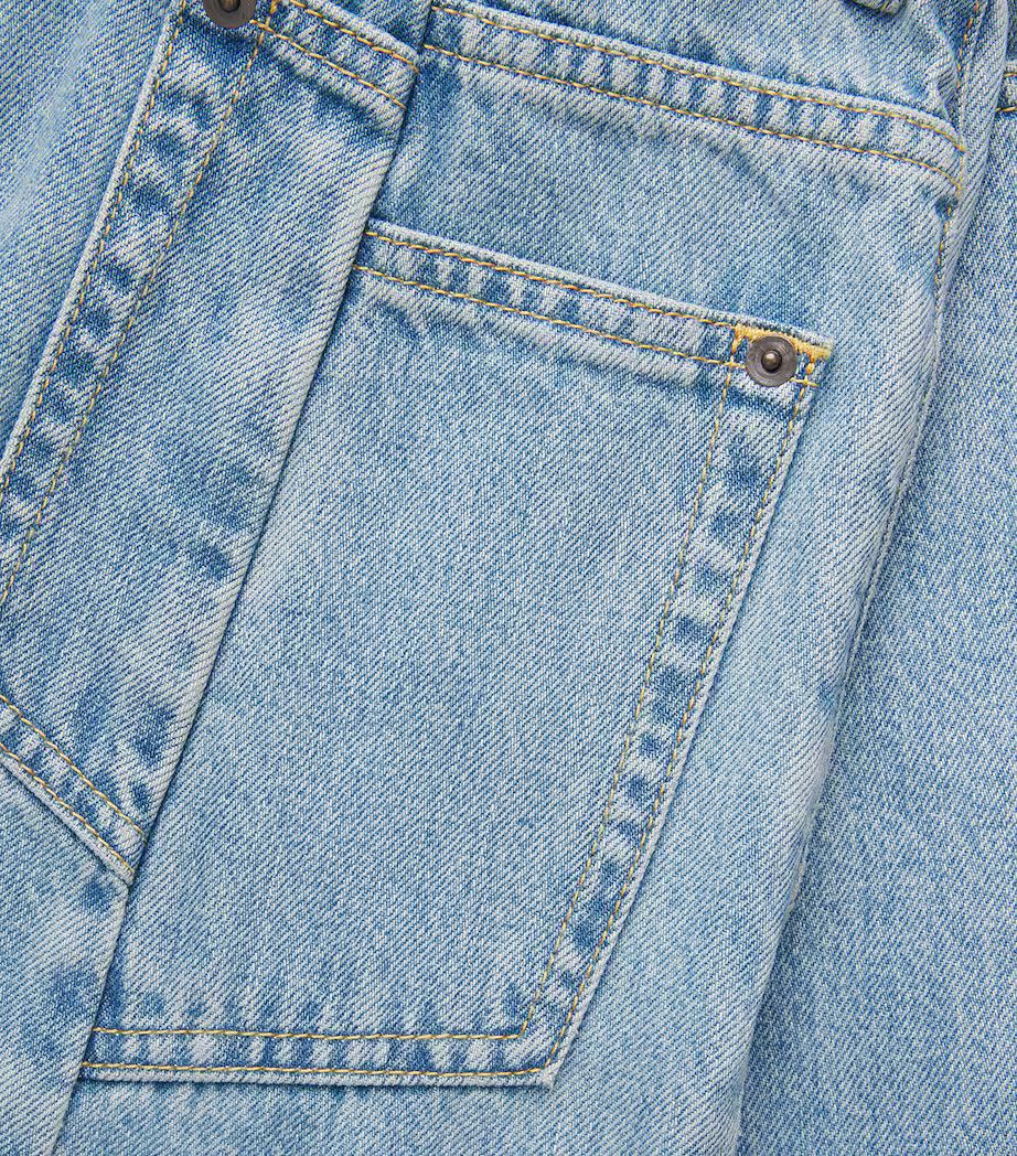 Maison Margiela oc11z0925 Cut-Out-Waist Straight Jeans in Blue Size 34" / US 12 / IT 48 - 4 Thumbnail