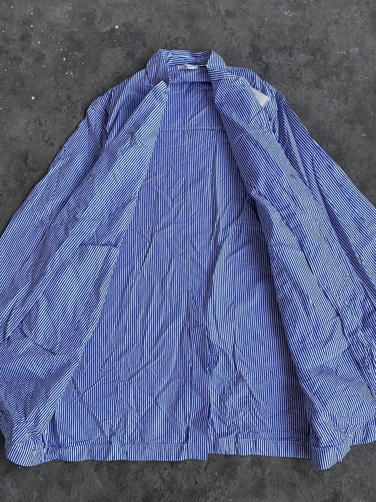 Our Legacy Our legacy Mac coat blue stripe Size US L / EU 52-54 / 3 - 4 Thumbnail