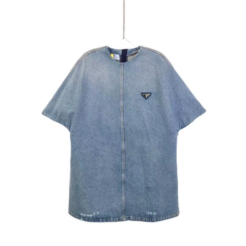 Prada Prada Triangle denim dress | Grailed