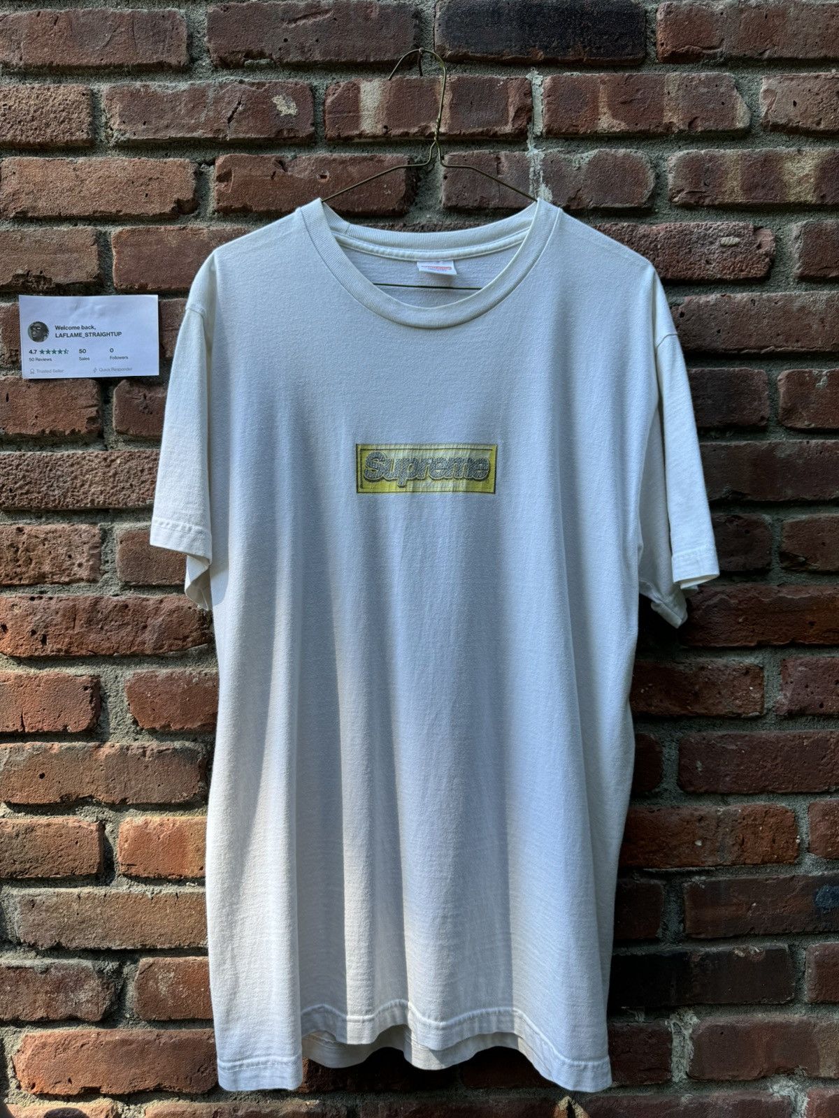 Supreme Supreme Bling Box Logo white FINAL PRICE DROP!! Size US L / EU 52-54 / 3 - 1 Thumbnail