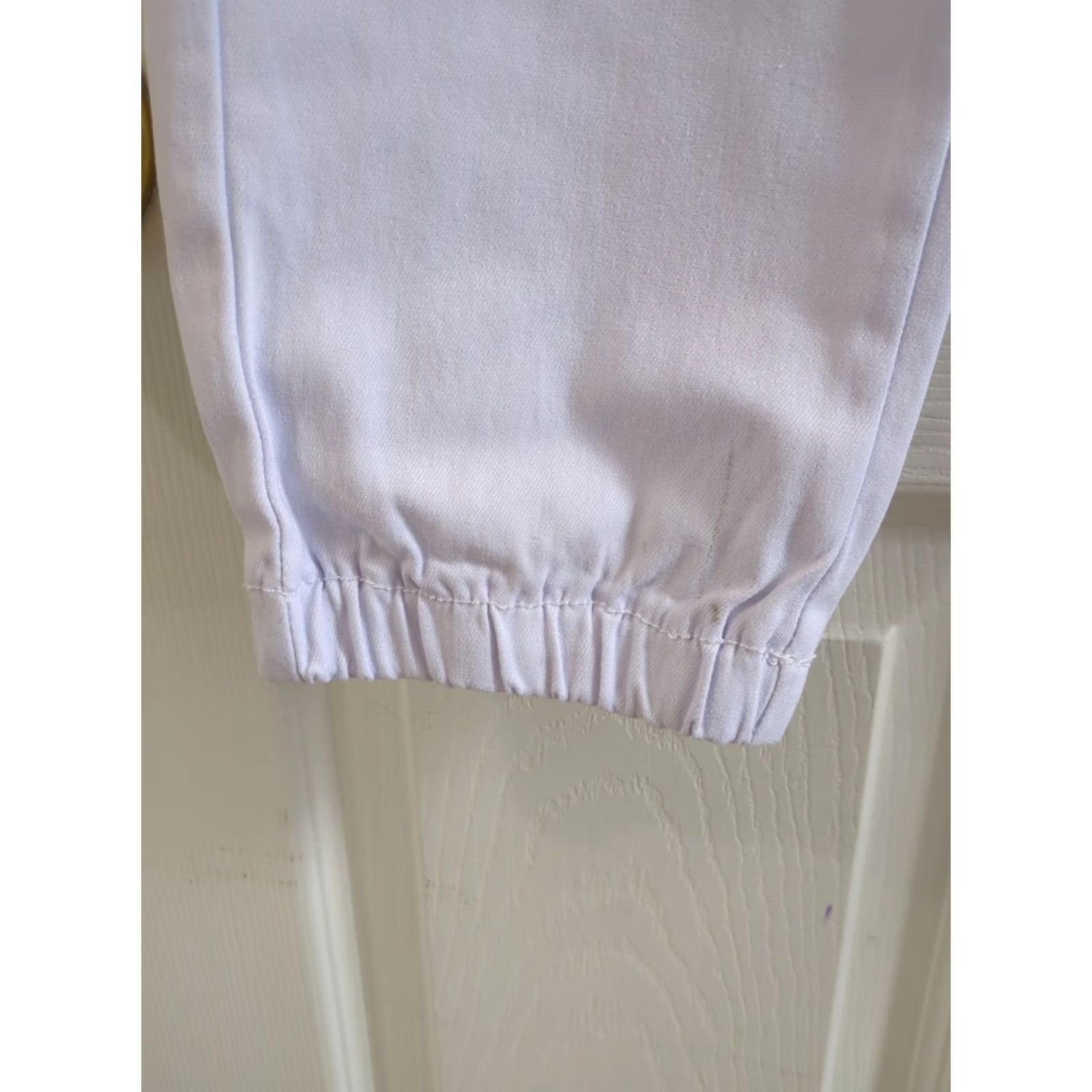 Vintage Roma Jogger Pants White S Regular Women NWT Drawstring Waist Hyper Stretch Size 28" / US 6 / IT 42 - 5 Thumbnail