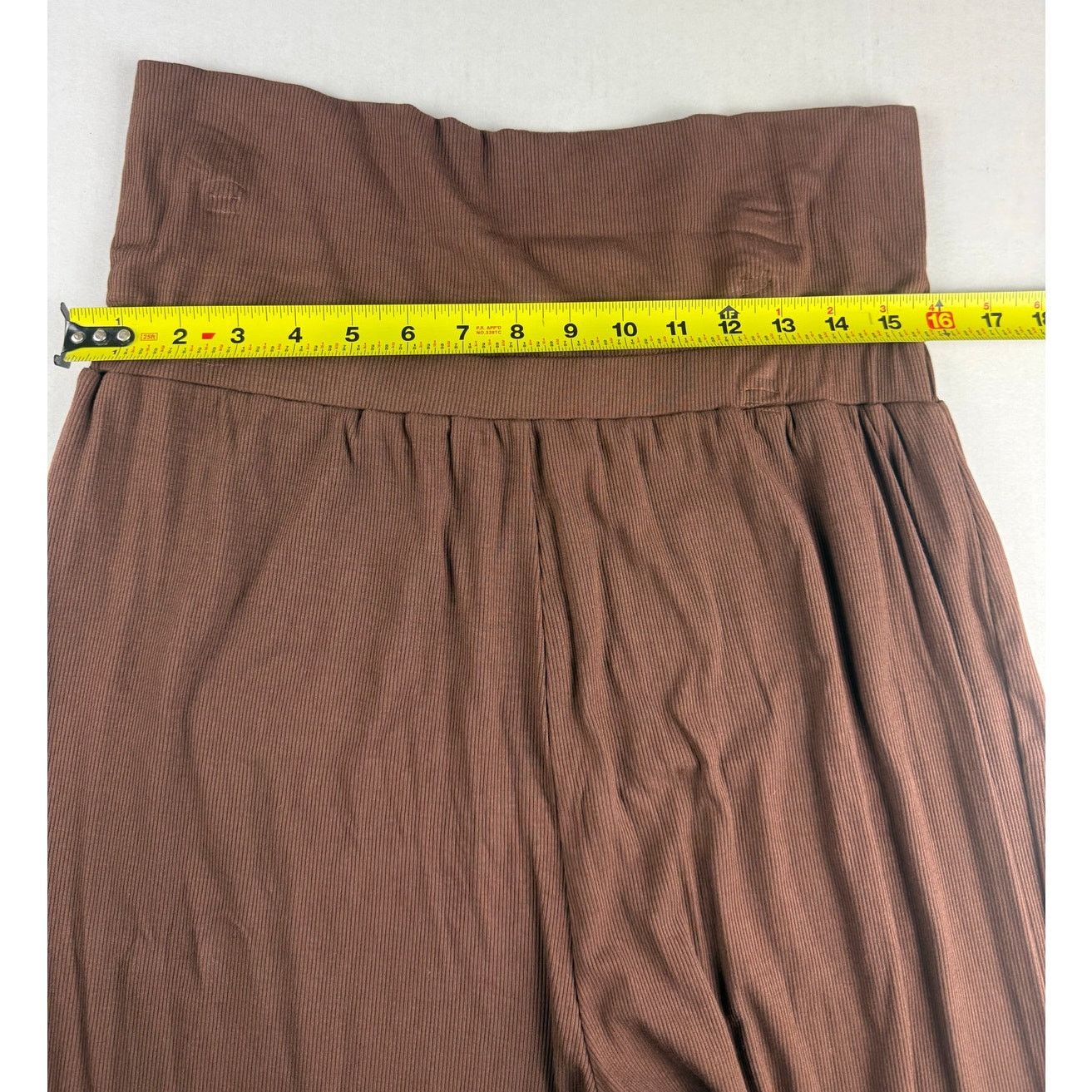 Other Women's Brown Two-Piece Stretchy Fashion Set Size 22" - 7 Thumbnail