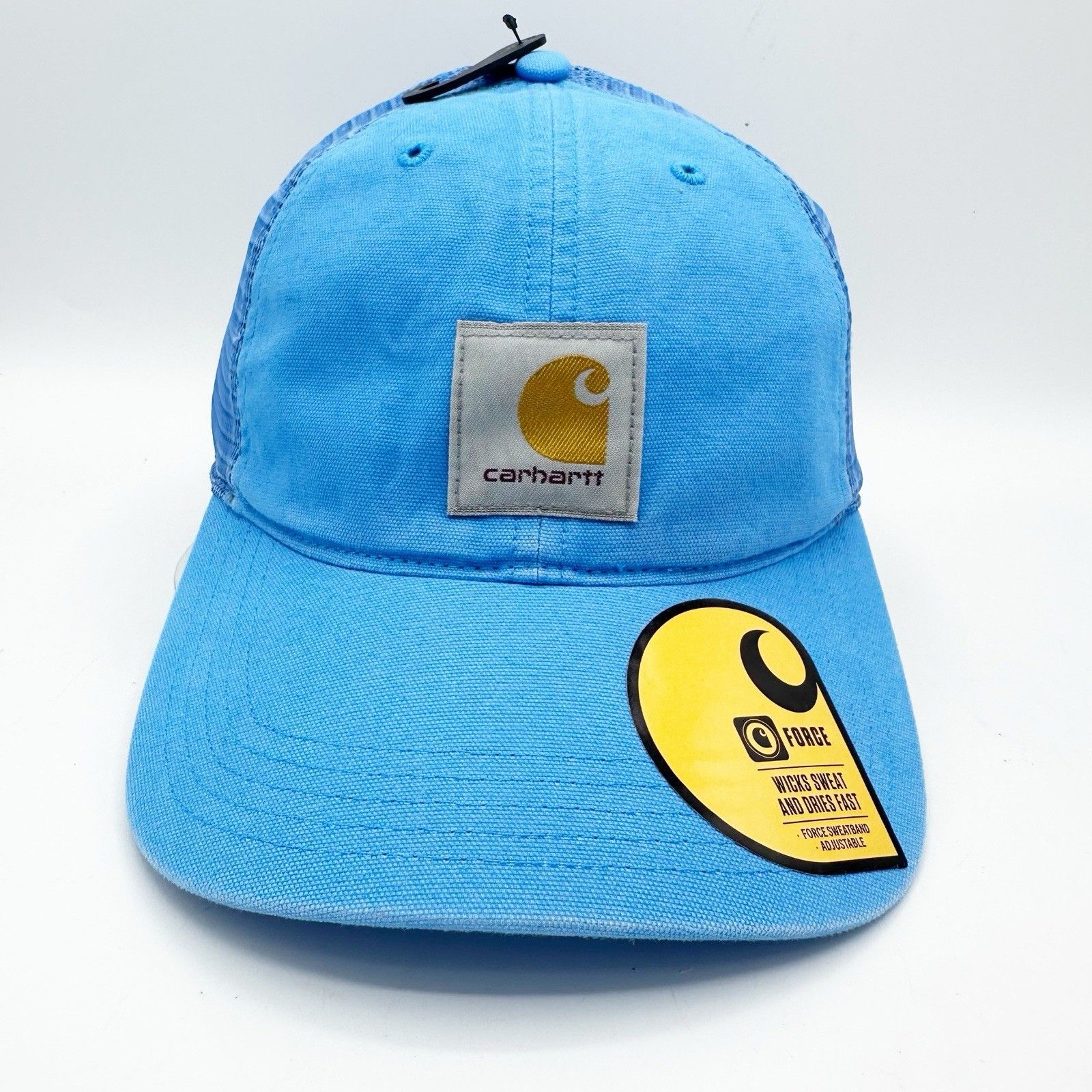 Carhartt New CARHARTT Force Canvas Mesh Back Hat Sky Blue Front Patch Size ONE SIZE - 2 Thumbnail