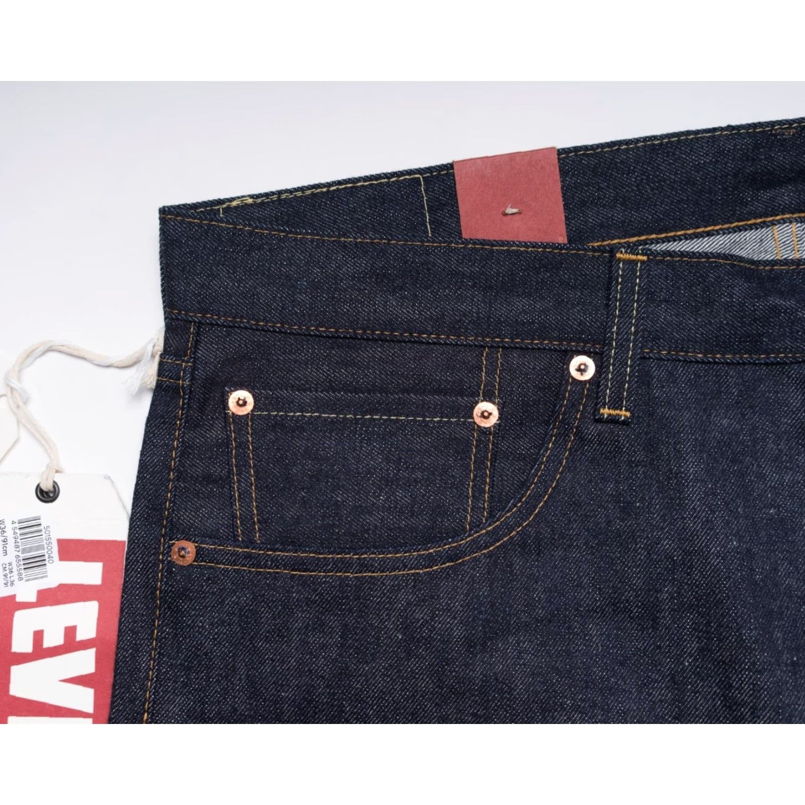 LEVI’S LVC / 501XX 1955 selvedge denim LVC Levi's Vintage Clothing Big E 1955 501 XX Raw Selvedge
