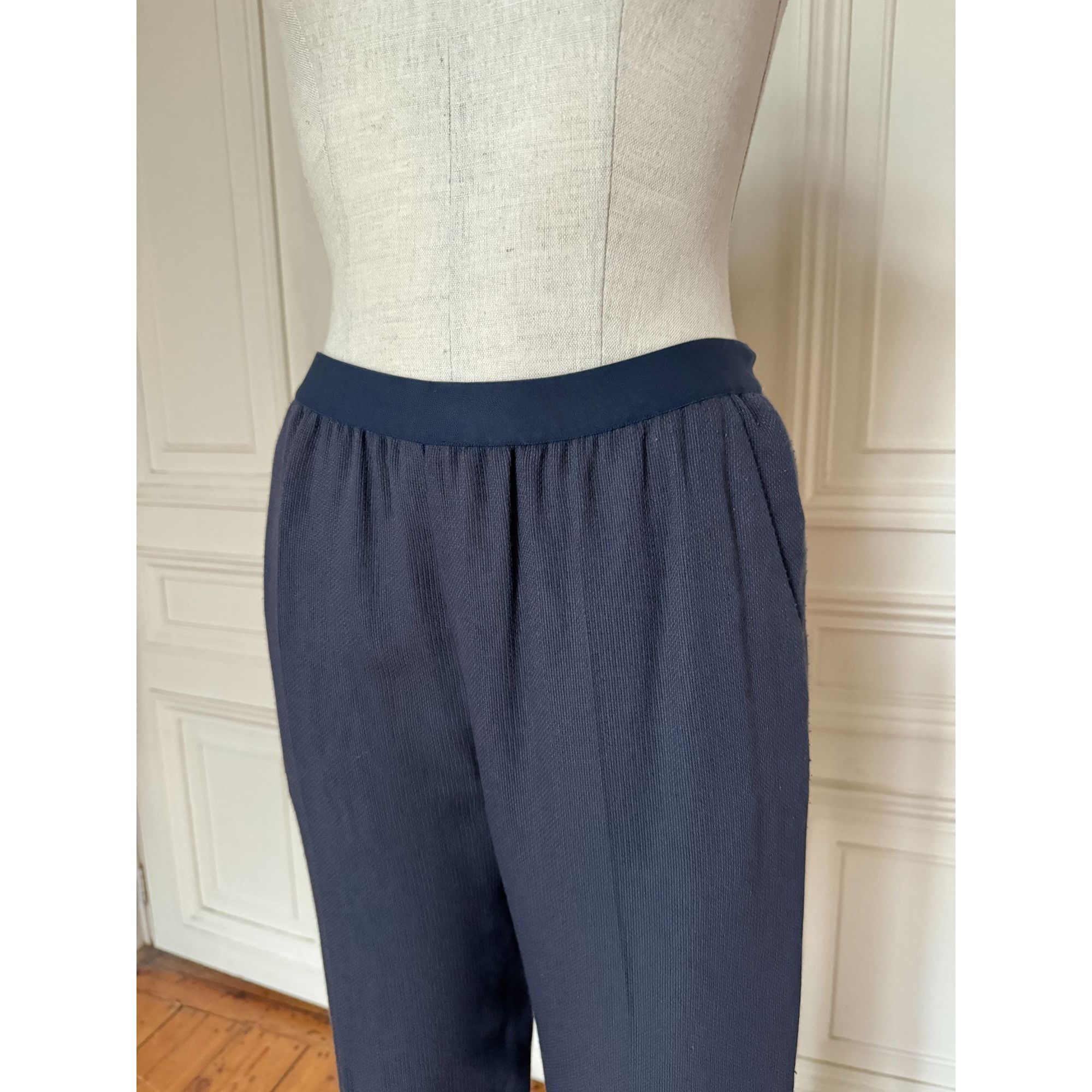 Maison Margiela Spring/Summer 2007 Navy Waist Pants Size 26" / US 2 / IT 38 - 2 Thumbnail