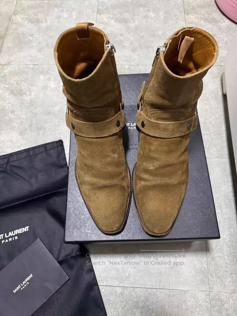 Saint Laurent Paris Saint Laurent Paris Nut brown/tobacco color suede Chelsea Size US 9.5 / IT 39.5 - 2 Thumbnail
