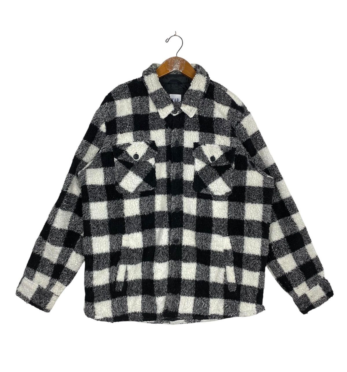 Gap Rare‼️Gap Tartan Deep Pile Shirt Size US L / EU 52-54 / 3 - 1 Thumbnail