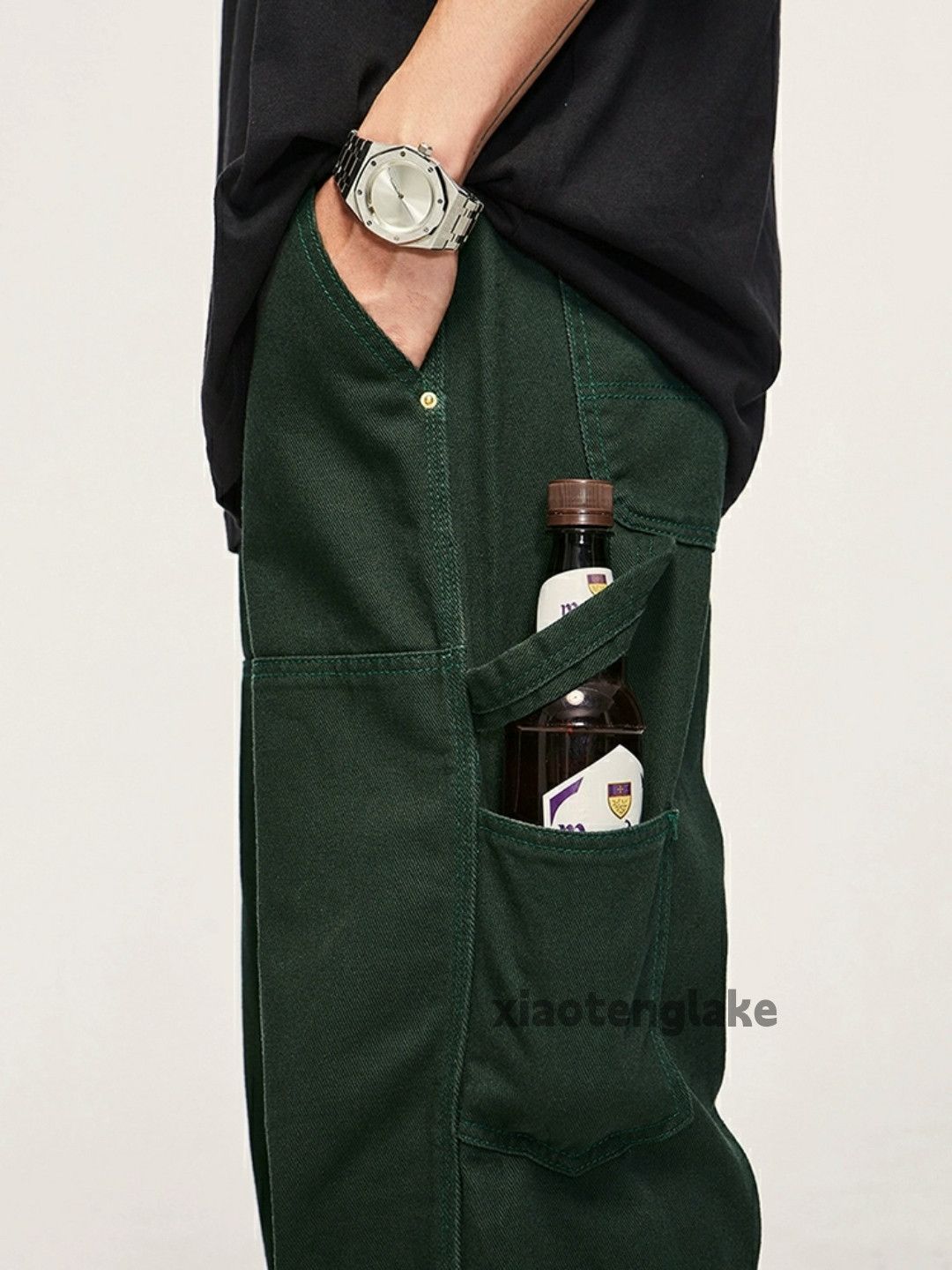 Designer × Japanese Brand × Vintage utility outdoor carpenter cargo skate hiphop baggy pants Size US 32 / EU 48 - 4 Thumbnail