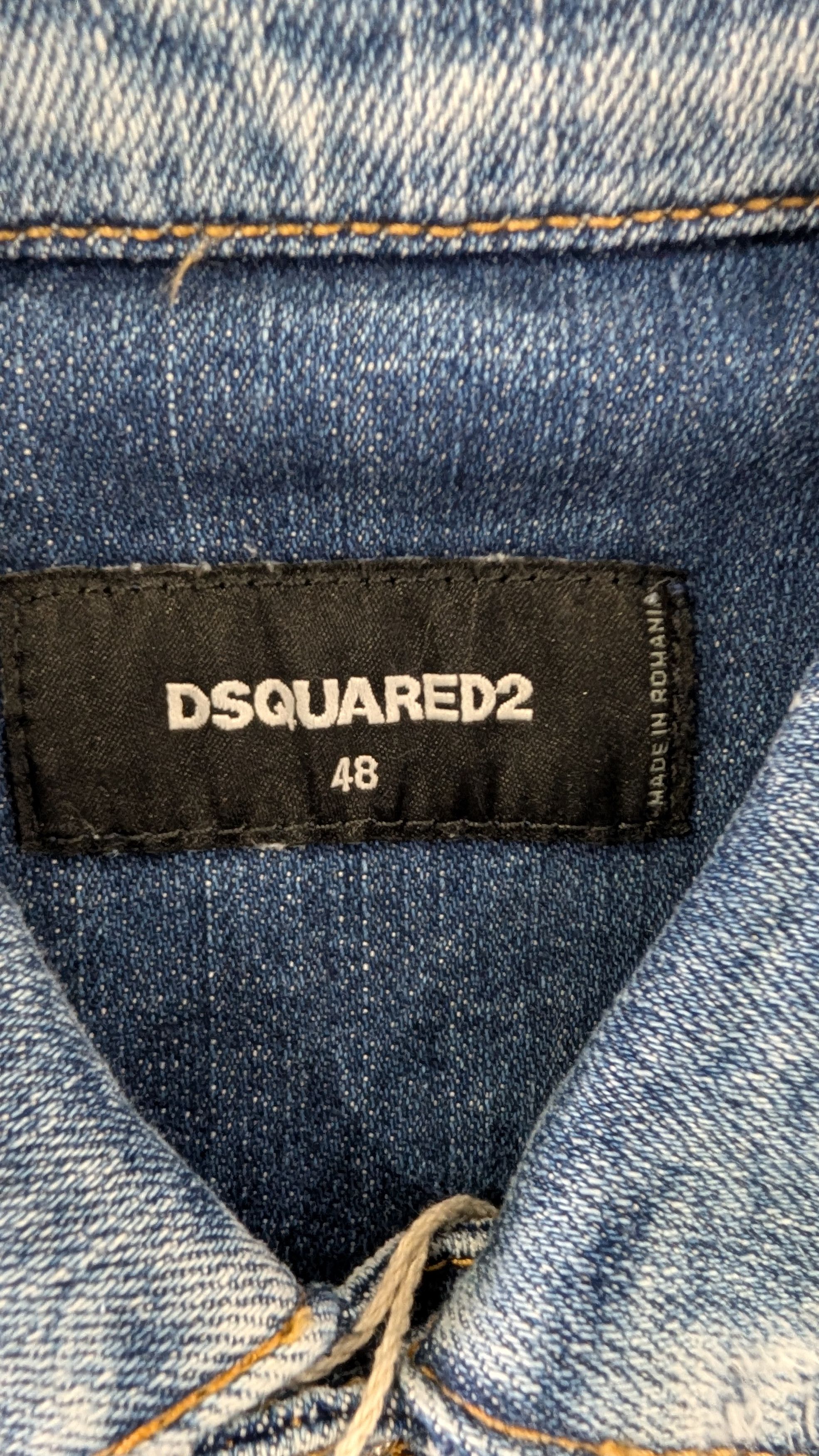 Dsquared2 DSQUARED2 Dan Jean Jacket Distressed Blue IT 48 Size US M / EU 48-50 / 2 - 7 Thumbnail