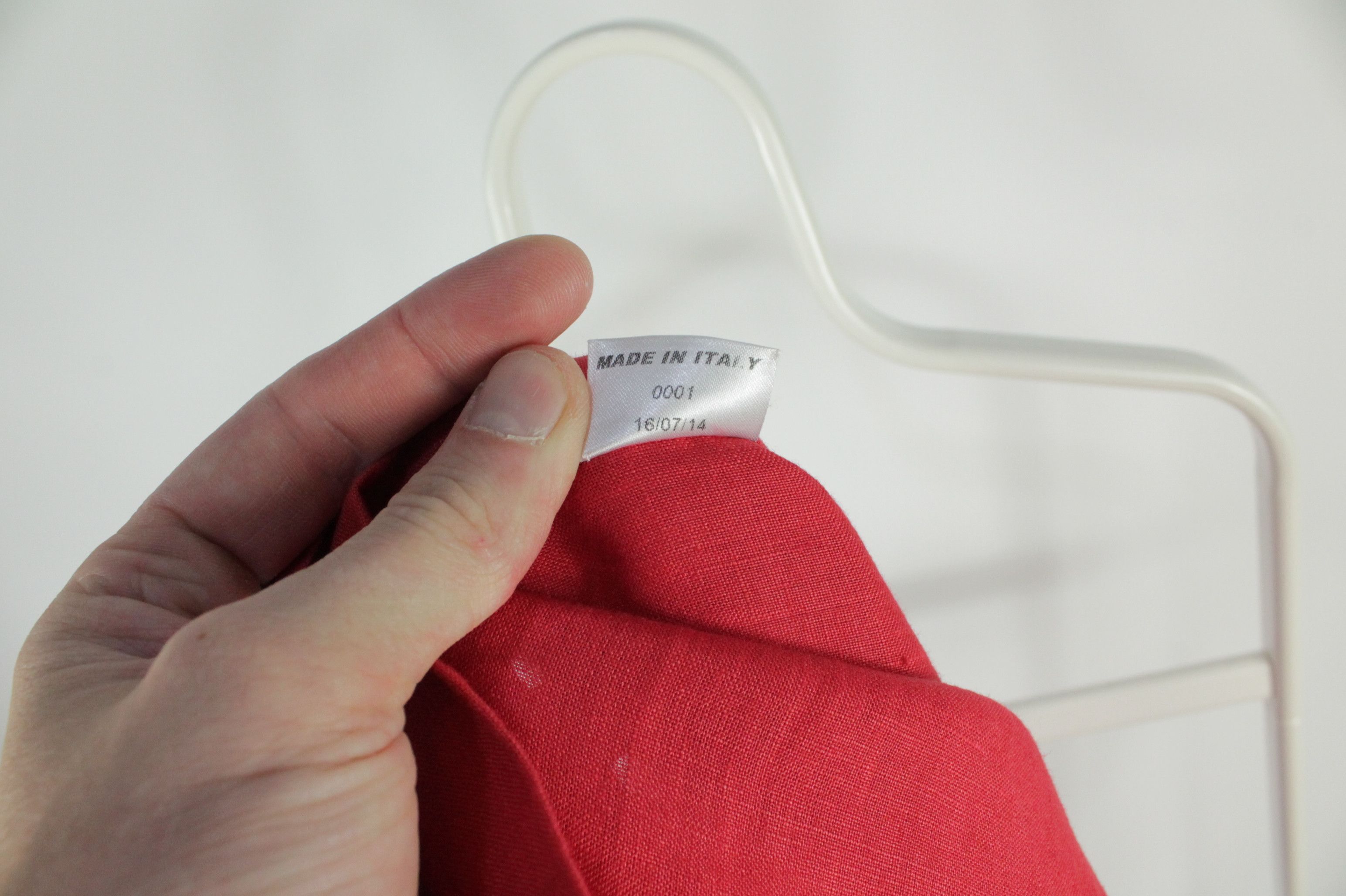 Other Nienteaffatto Napoli Red Linen Shirt Size US M / EU 48-50 / 2 - 9 Thumbnail