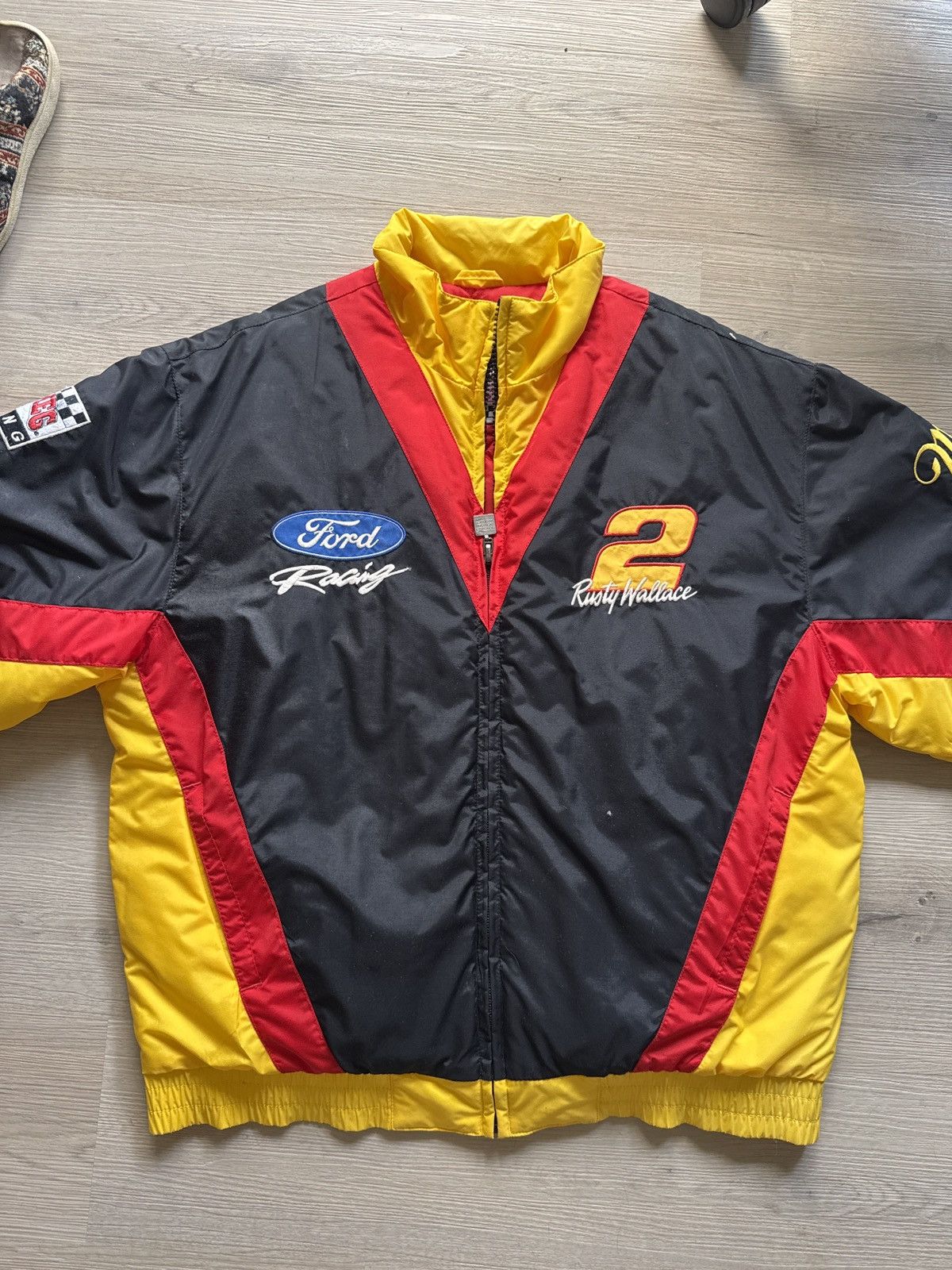 NASCAR Rusty Wallace FORD NASCAR NUTMEG jacket Size US XL / EU 56 / 4 - 7 Thumbnail