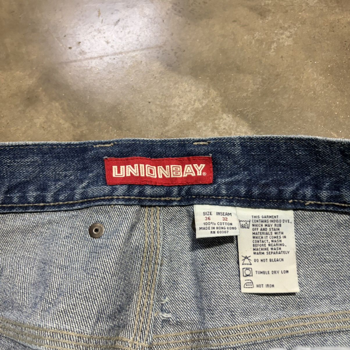 UNIONBAY Vintage Y2K Union Bay Baggy Denim Jeans Wide Leg Skater Fade Size US 36 / EU 52 - 17 Thumbnail
