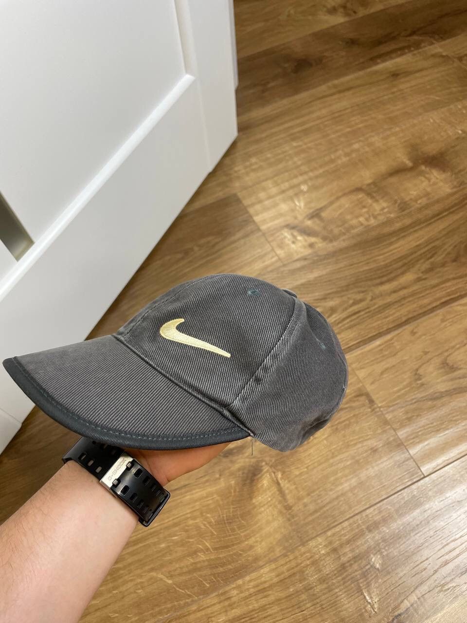 Nike × Vintage Vintage Nike 90’s Y2K Style Big Swoosh Logo Garment Dyed Cap Size ONE SIZE - 11 Thumbnail