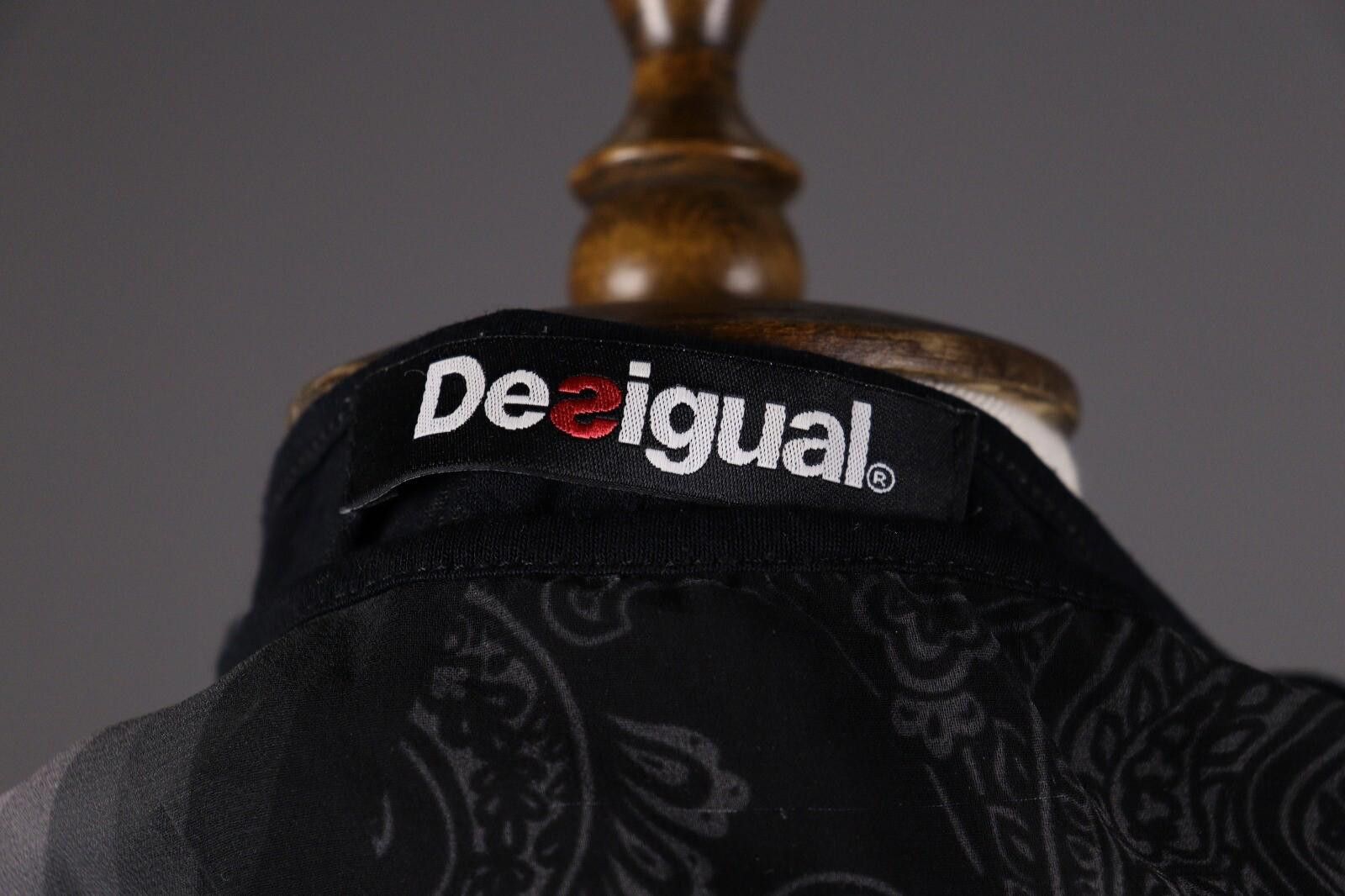 Desigual Desigual Black Floral Long Sleeve Top Shirt Blouse Size XS Size XS / US 0-2 / IT 36-38 - 8 Thumbnail