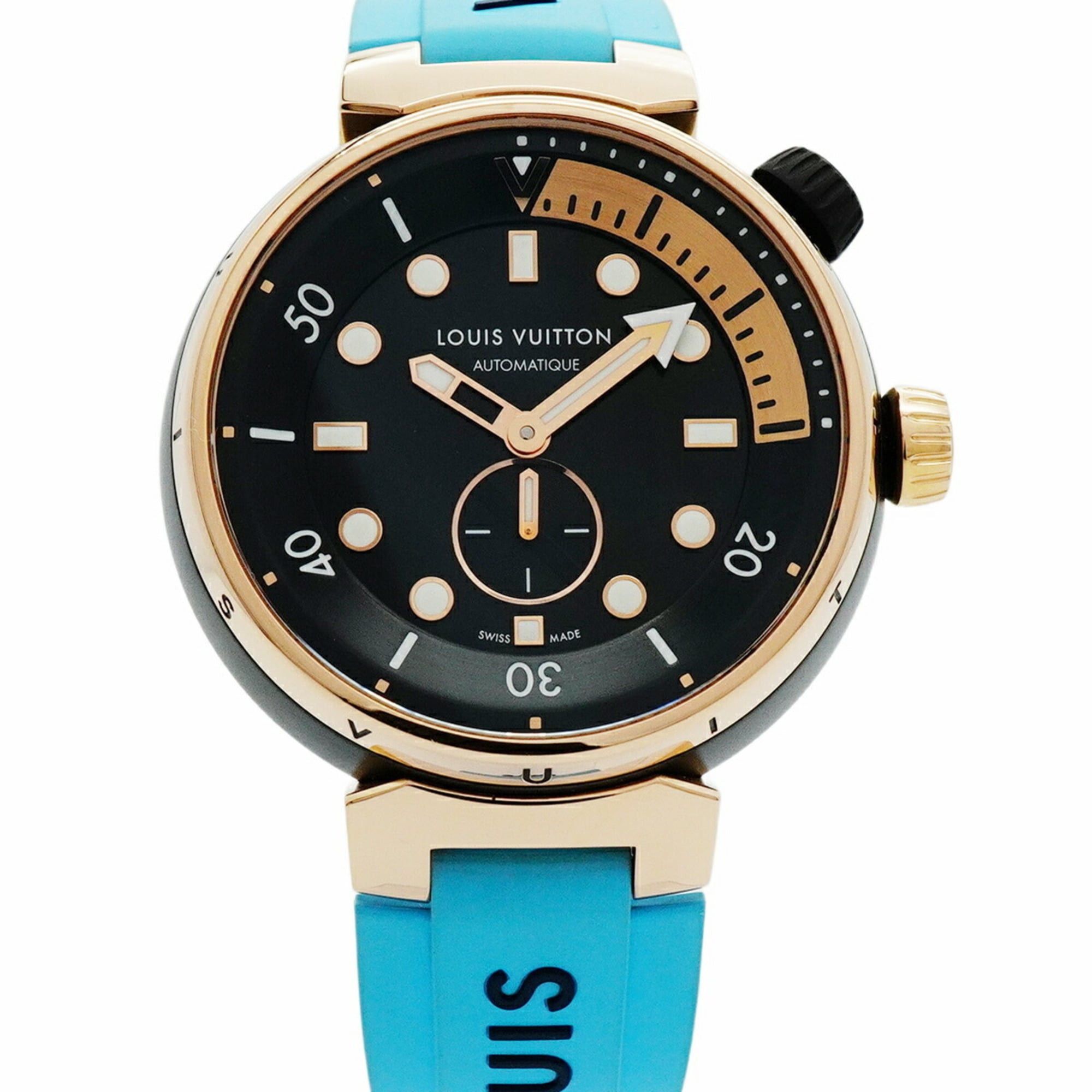Other Louis Vuitton Tambour QA123Z Black Dial Men's Watch Size ONE SIZE - 1 Thumbnail