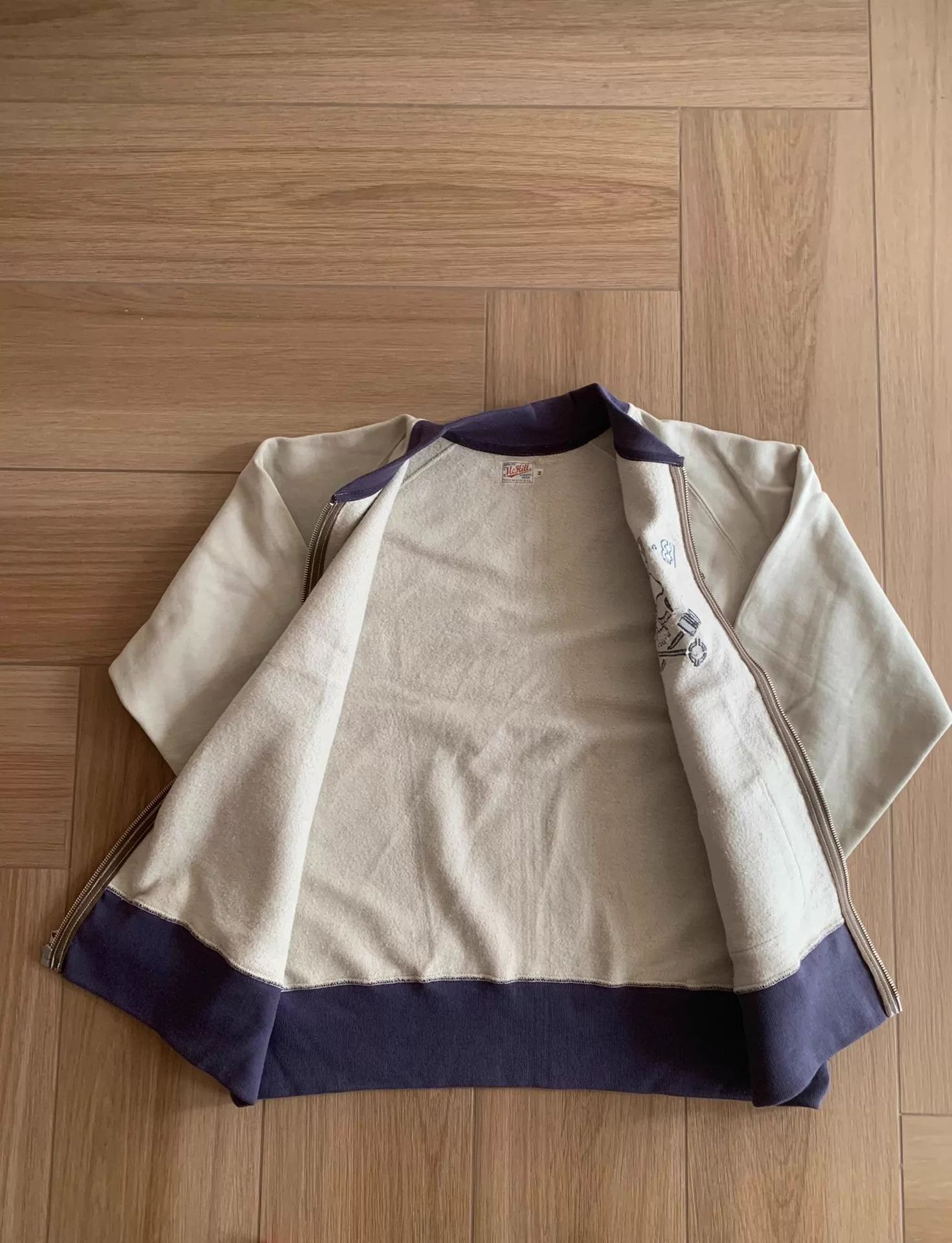 TOYS McCOY TOYS MCCOY Japan Made Zip-Up Sweatshirt Print Embroidered44 Size US S / EU 44-46 / 1 - 3 Thumbnail