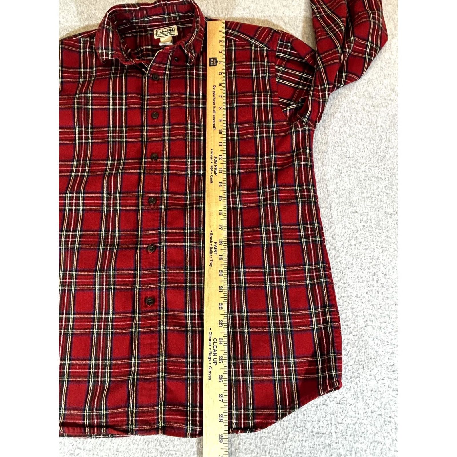 Vintage VINTAGE? LL Bean Flannel Shirt Mens M Red Plaid Button Long Sleeve Workwear Outdoor Size US M / EU 48-50 / 2 - 5 Thumbnail