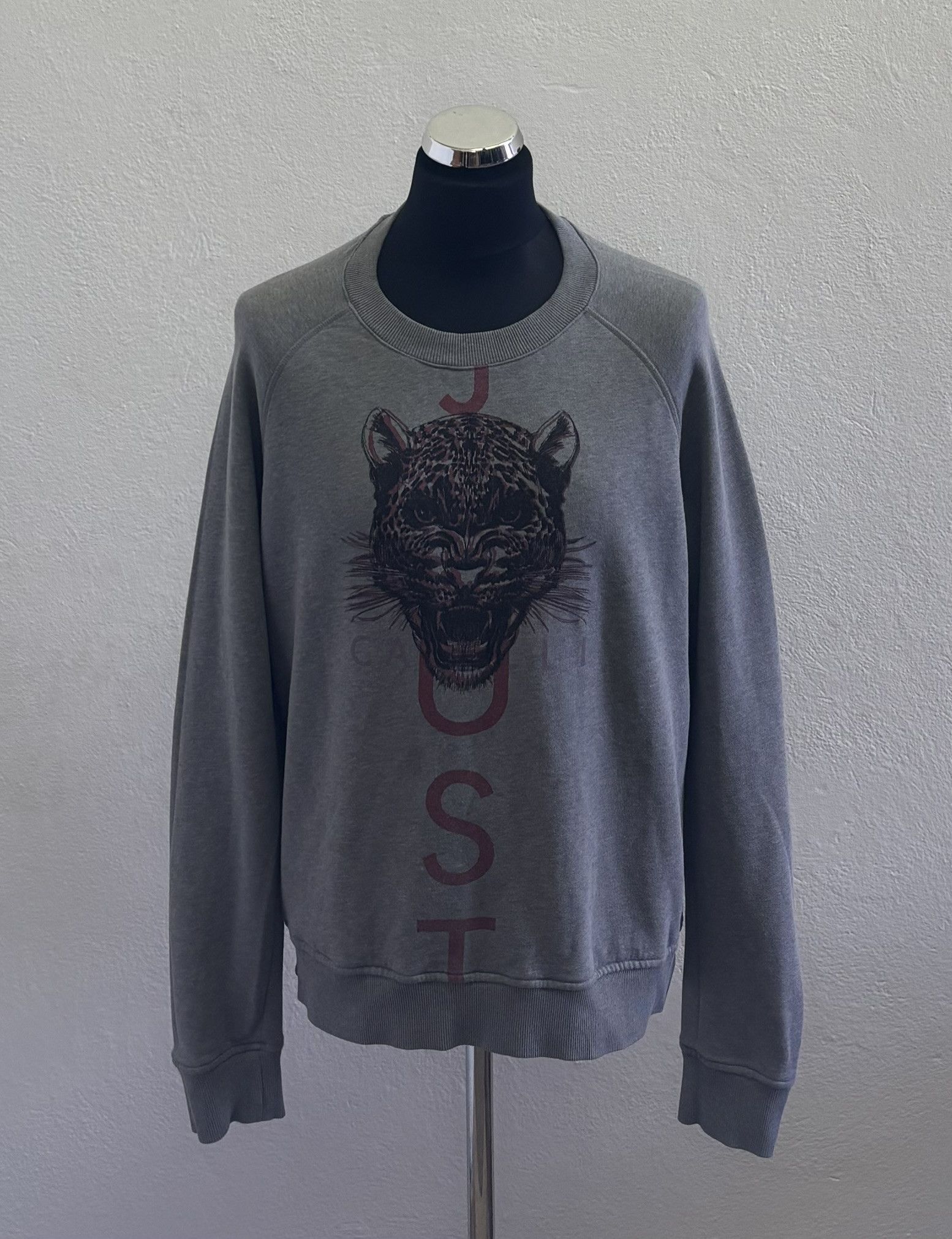 Just Cavalli Just Cavalli Gray sweatshirt Extra Large Size US XL / EU 56 / 4 - 1 Thumbnail