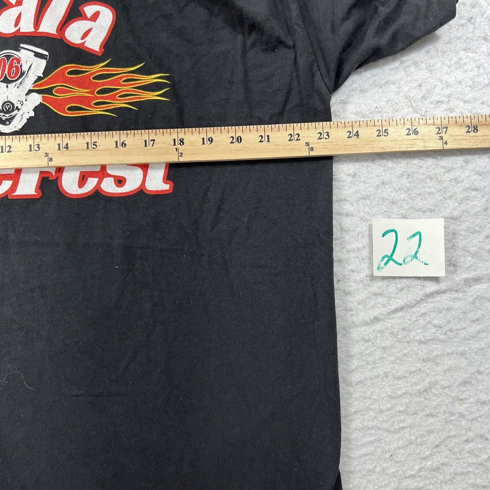 Hanes Vintage Ocala Bike Fest 2006 XL Black Graphic T Shirt Size US XL / EU 56 / 4 - 7 Thumbnail