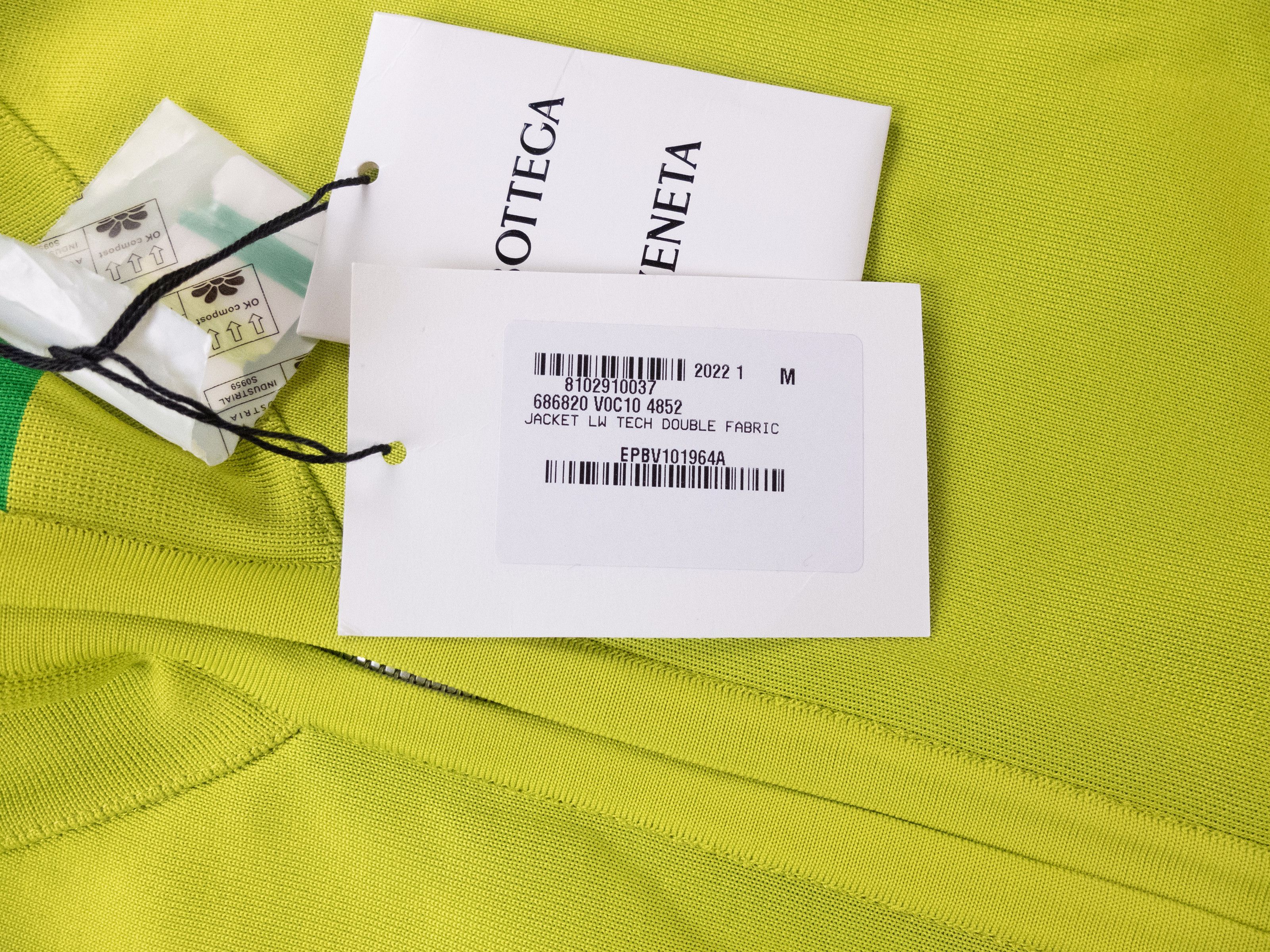 Bottega Veneta BOTTEGA VENETA green standing collar sweatshirt jacket q Size US M / EU 48-50 / 2 - 6 Thumbnail