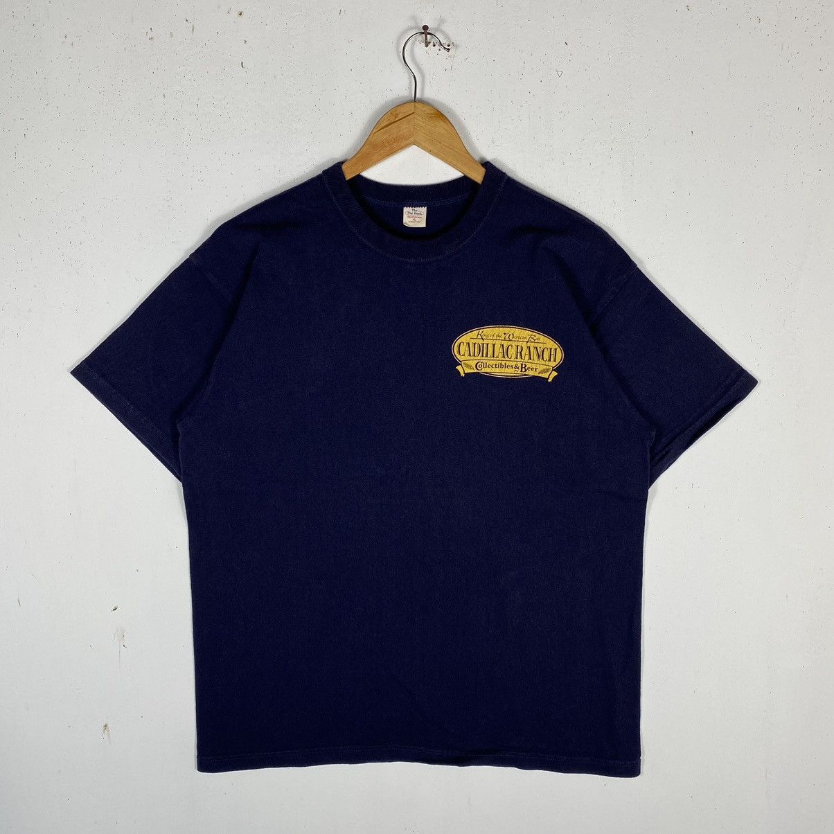 The Flat Head THE FLAT HEAD Cadillac Ranch Classic Diner Indigo Tee Size US XL / EU 56 / 4 - 4 Thumbnail