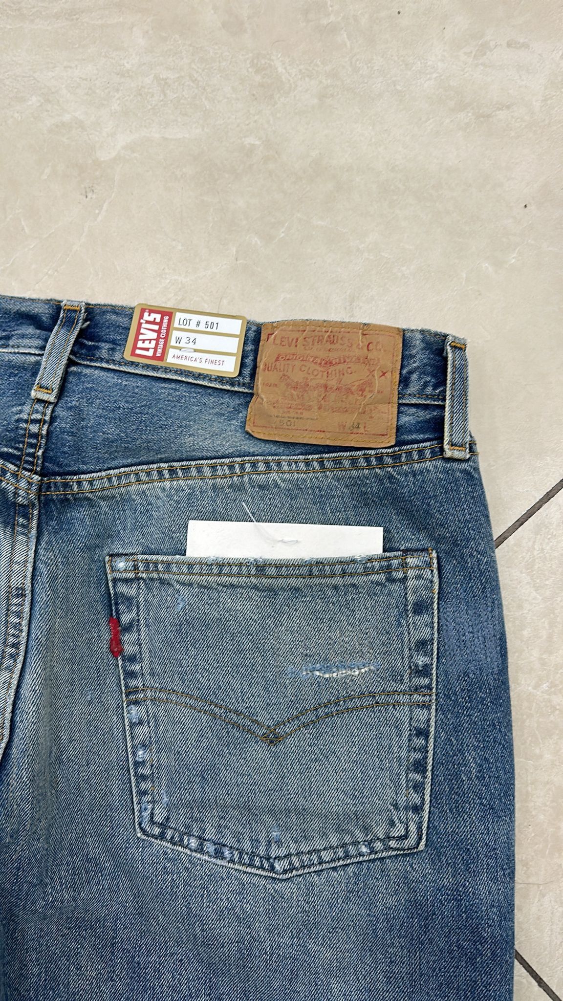 Levi's Vintage Clothing LVC Levi's Vintage Clothing 1984 501XX Tangled Web Jeans Size US 34 / EU 50 - 4 Thumbnail