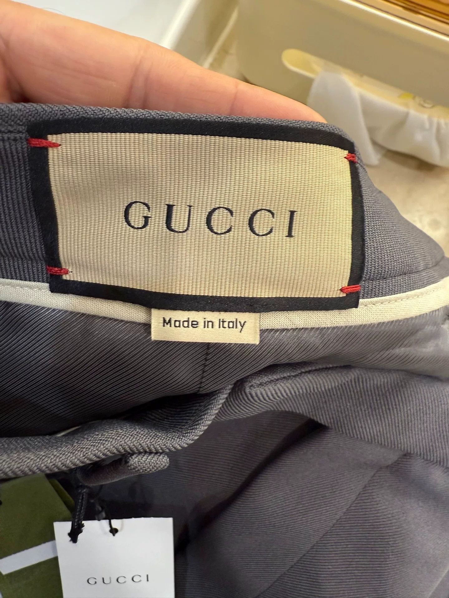 Gucci Gucci Gray High-Waist Wide-Leg Trousers Size US 30 / EU 46 - 5 Thumbnail