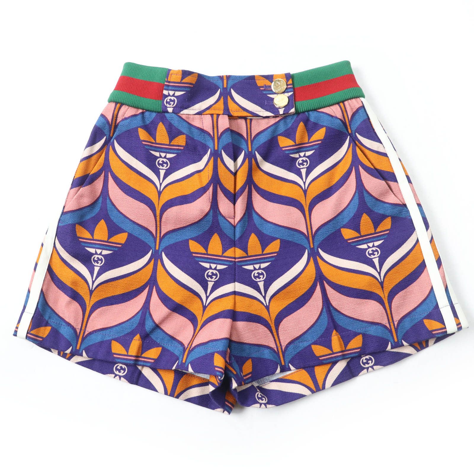 Gucci Gucci Gucci×adidas Trefoil Web Line Cotton Shorts Cotton Shorts 703006 DUTY FREE for USA Size ONE SIZE - 1 Thumbnail