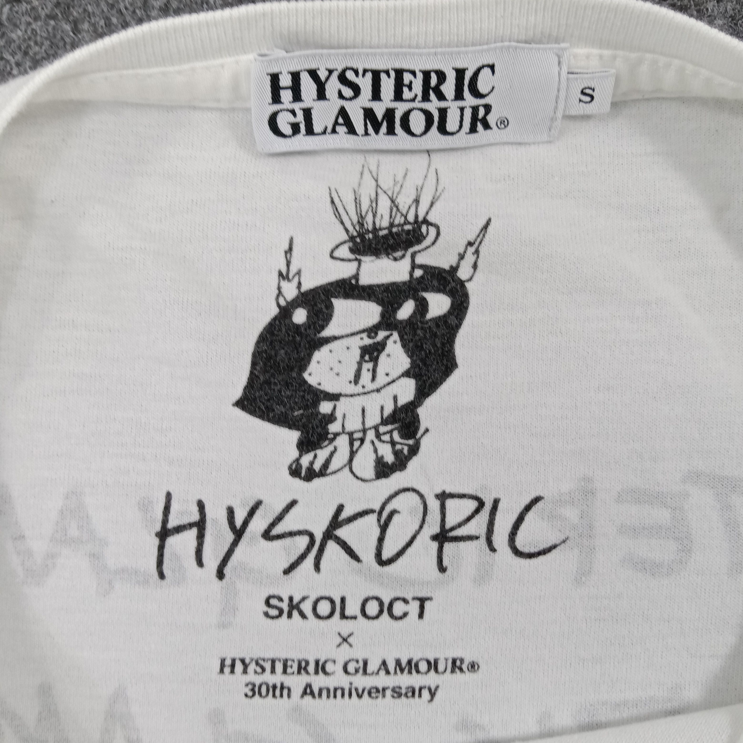 Hysteric Glamour × Skoloct × Vintage Hysteric Glamour X Skoloct Japanese 30th Anniversary Tshirt Size S / US 4 / IT 40 - 4 Thumbnail