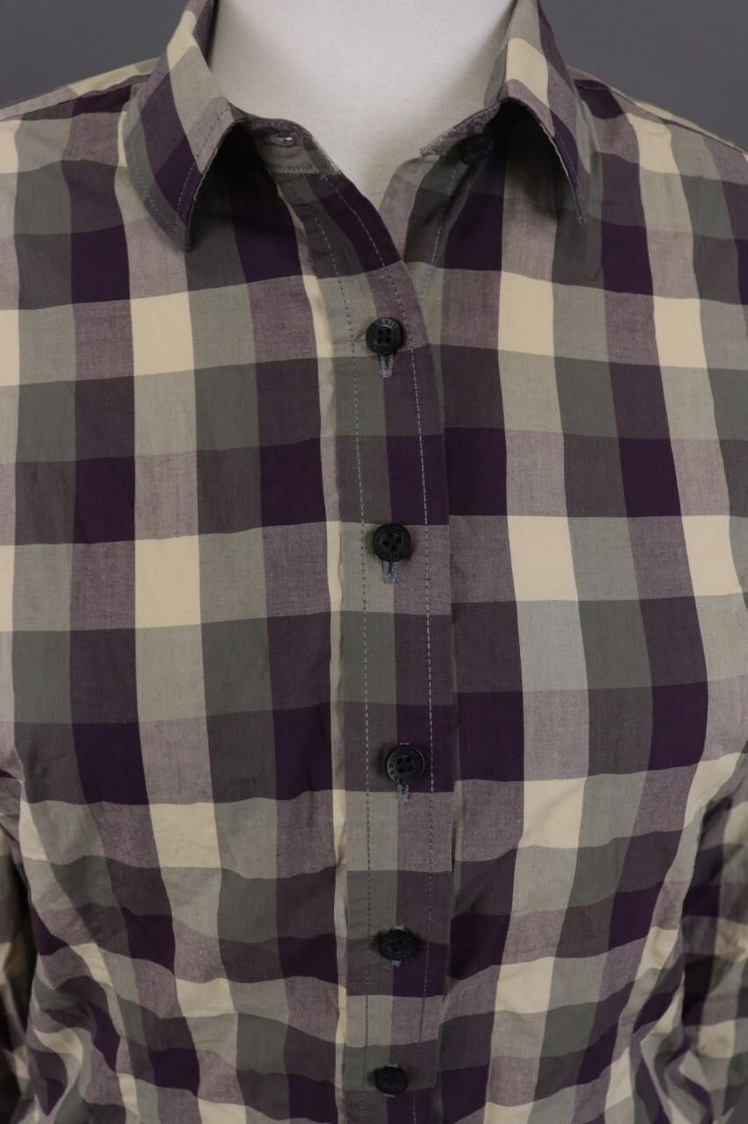 Designer Harkila Multicolor Check Button Down Blouse Shirt Size S Size S / US 4 / IT 40 - 3 Thumbnail