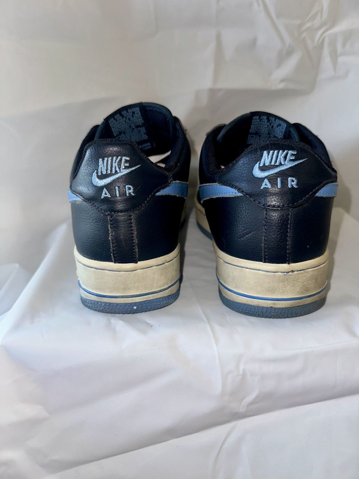 Nike 2002 NIKE AIR FORCE 1 OBSIDIAN COLUMBIA BLUE SKU :624040 441 Size US 10 / EU 43 - 3 Thumbnail