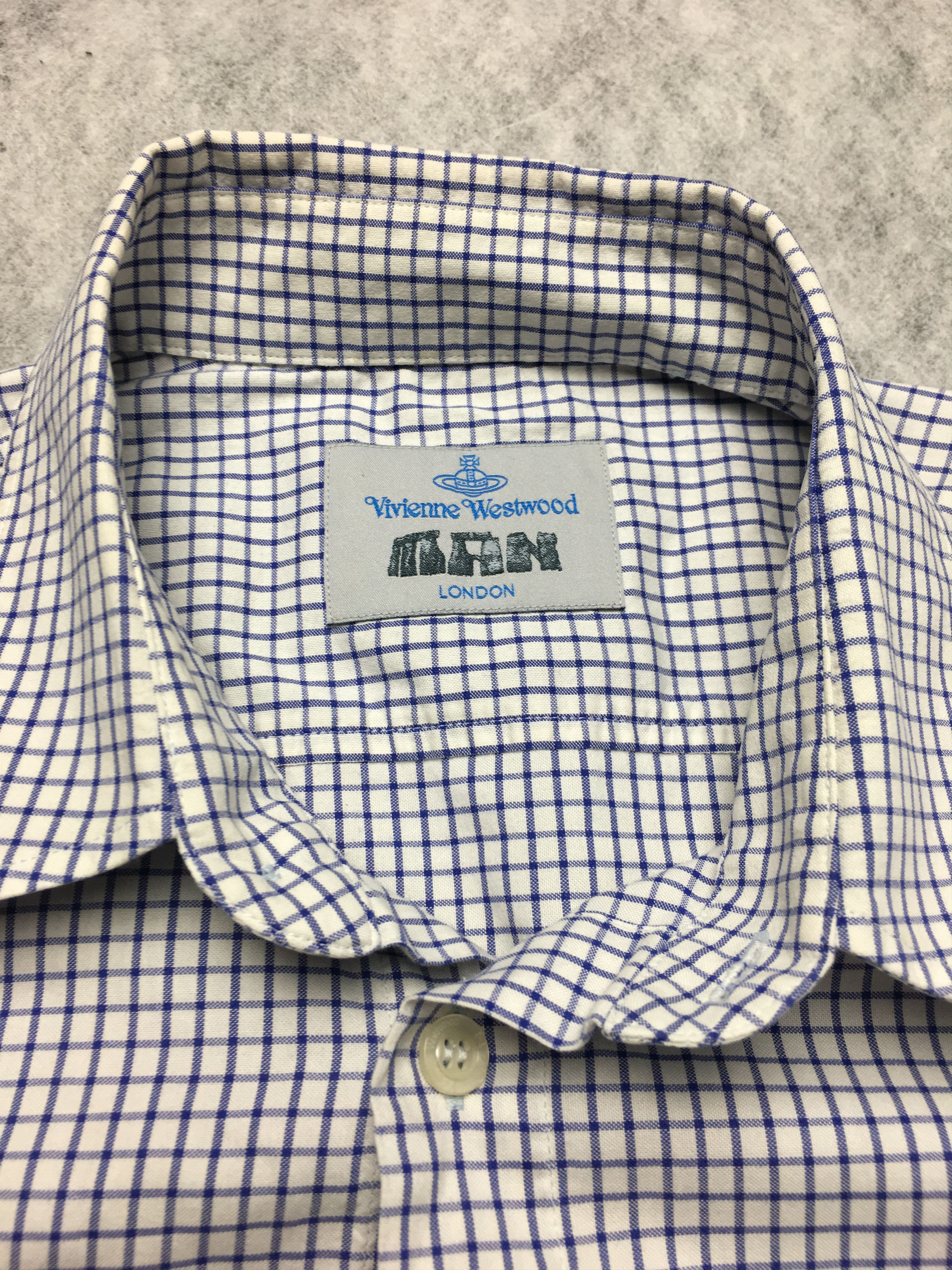 Vivienne Westwood Vivienne Westwood Checkered Short Sleeve Mens Shirt Size III Size US M / EU 48-50 / 2 - 4 Thumbnail