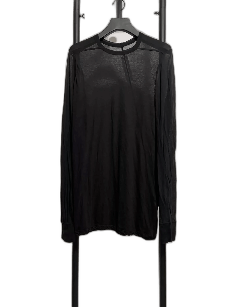 Rick Owens rick owens long sleeve black tee Size US S / EU 44-46 / 1 - 1 Thumbnail