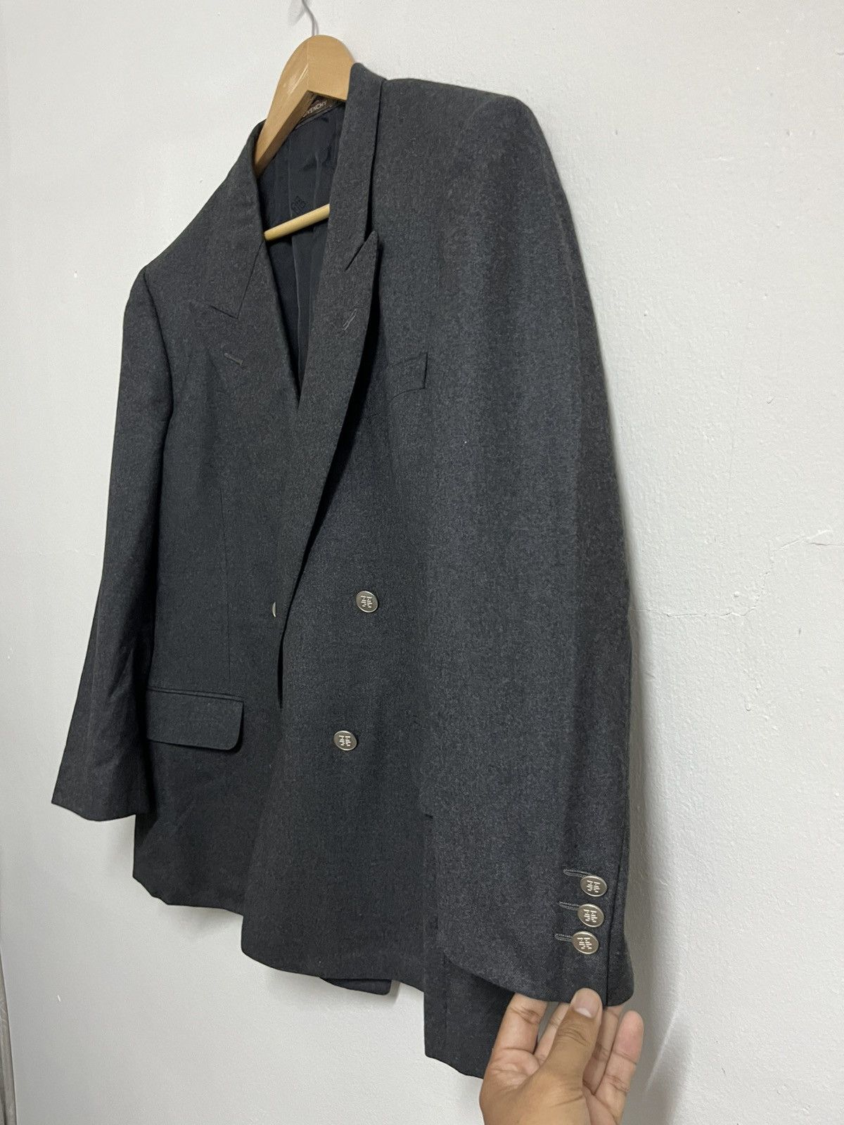 Givenchy 💥Authentic Vintage Givenchy Double Breasted Wool Blazers Size US M / EU 48-50 / 2 - 4 Thumbnail