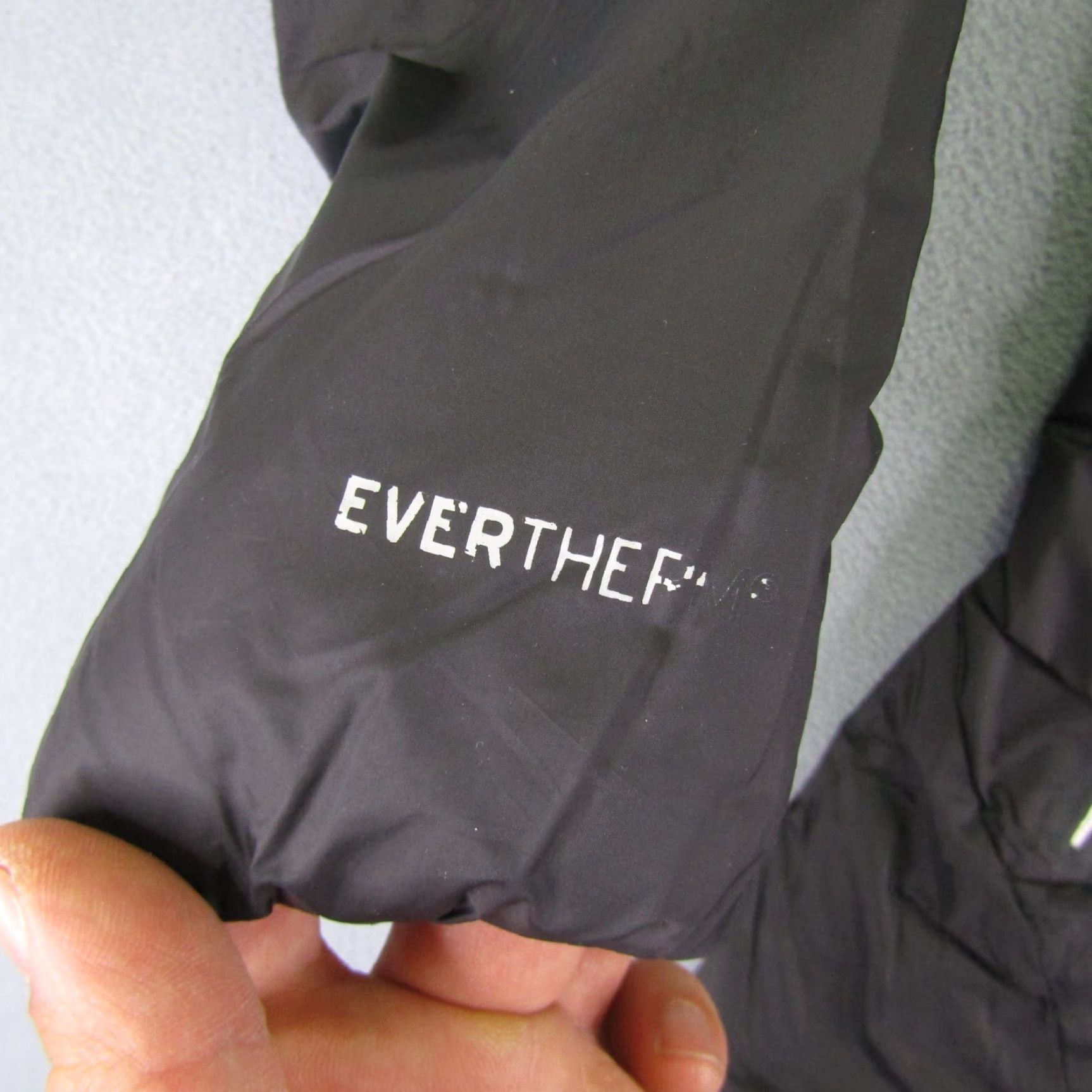 VINTAGE Eddie Bauer Jacket Womens Small Black First Ascent Evertherm Puffer Goose Down 