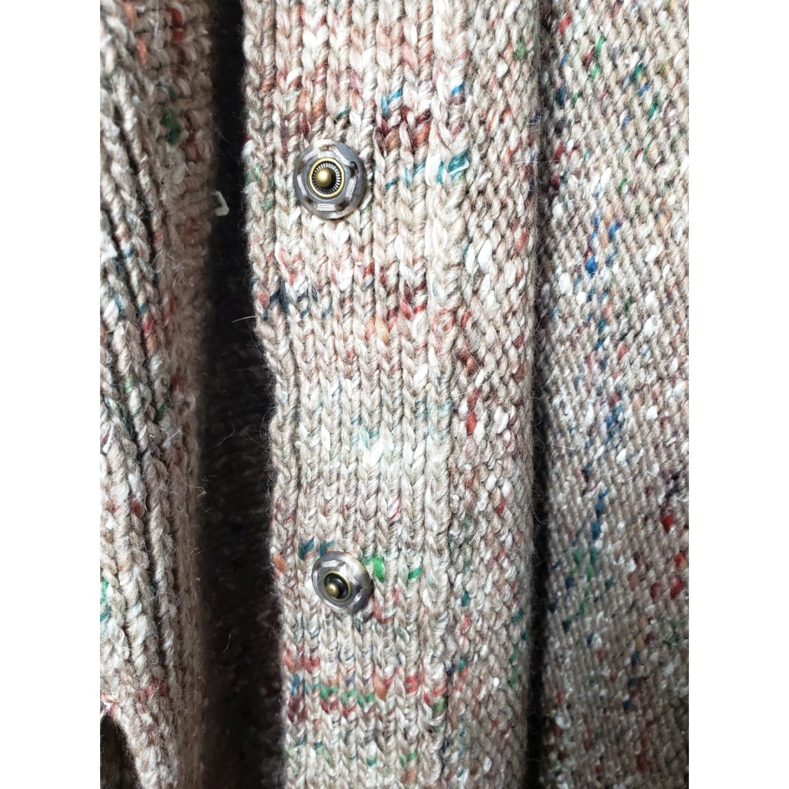 Vintage Lafayette 148 New York Cardigan Knit Wool Blend 1/2 Sleeve Marled -Size PS Beige Womens Cardigan Size S / US 4 / IT 40 - 6 Thumbnail