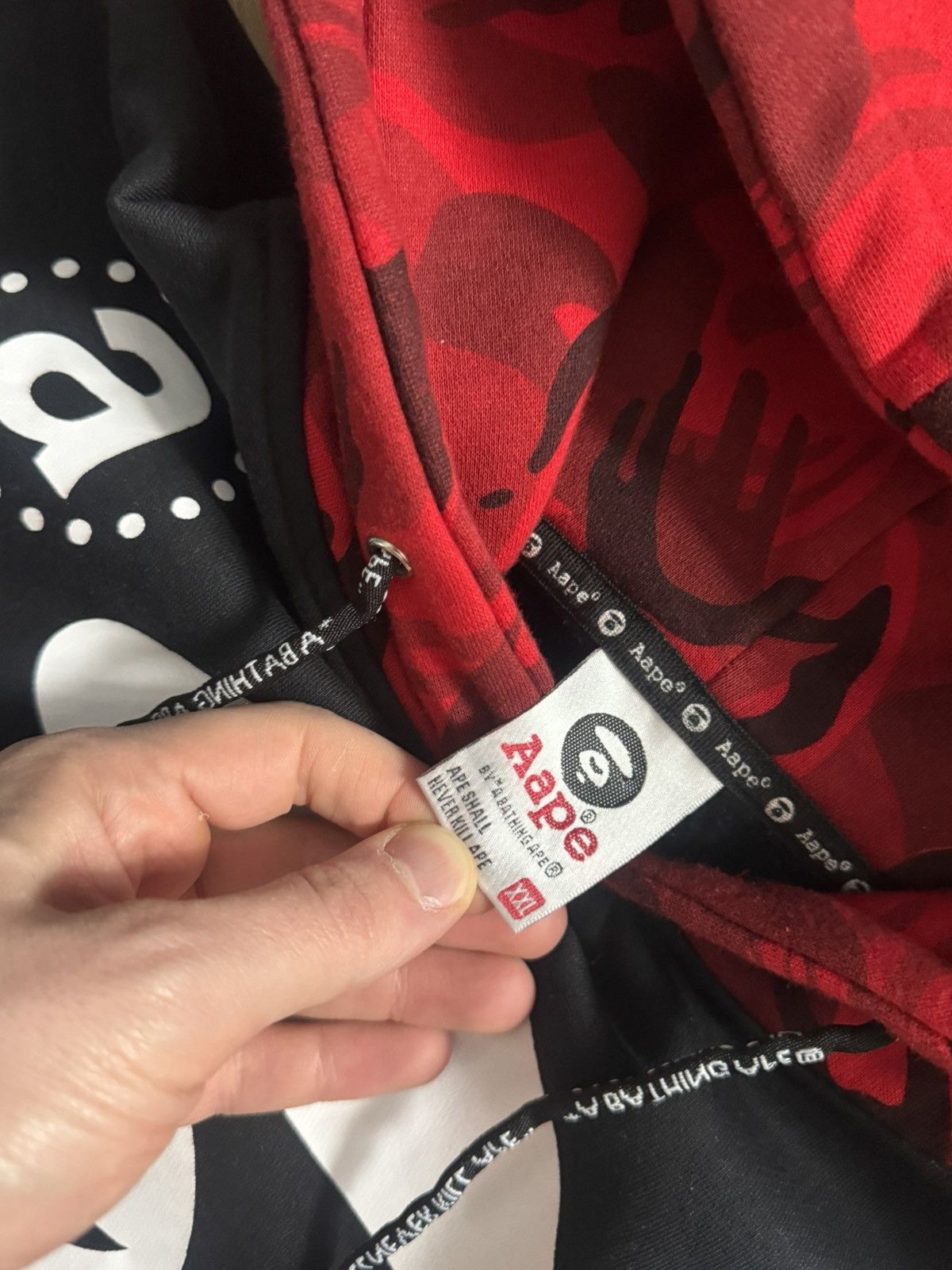 Aape Aape x Bape graphic hoodie Size US L / EU 52-54 / 3 - 5 Thumbnail