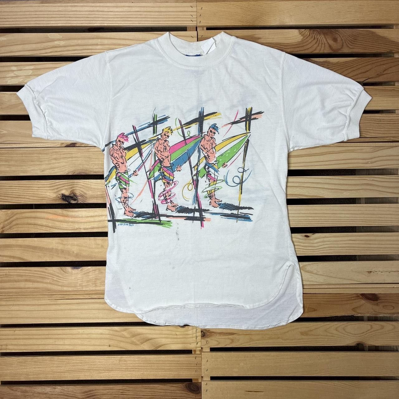 Ocean Pacific True Vintage Ocean Pacific 1980 White Surf Tee Size Large Size US L / EU 52-54 / 3 - 1 Thumbnail