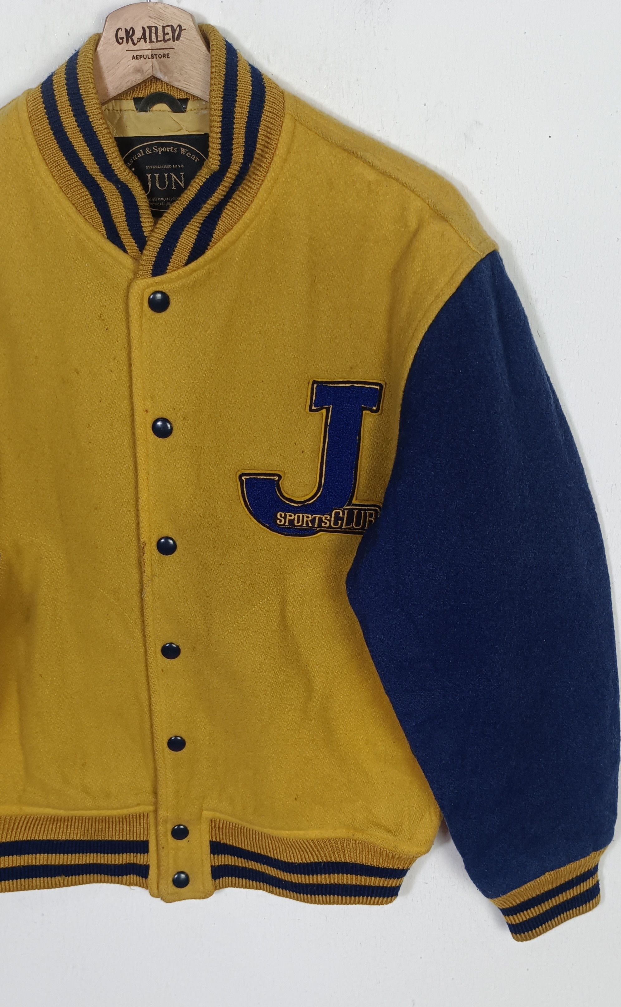 Japanese Brand × Jun Takahashi 80s🔥 Jun Sport Club by Jun Takahashi Varsity Jacket Size US M / EU 48-50 / 2 - 5 Thumbnail