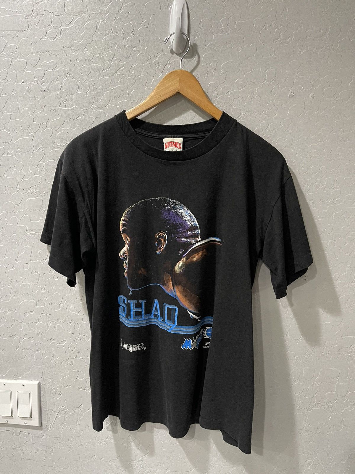 NBA × Nutmeg × Vintage Vintage Nutmeg Mills Shaquille O’Neal Big Face Shirt Medium Size US M / EU 48-50 / 2 - 1 Thumbnail