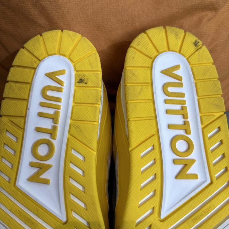 Louis Vuitton Louis Vuitton Yellow Low-Top Fashion Sneakers -2508 Size US 10 / EU 43 - 7 Thumbnail