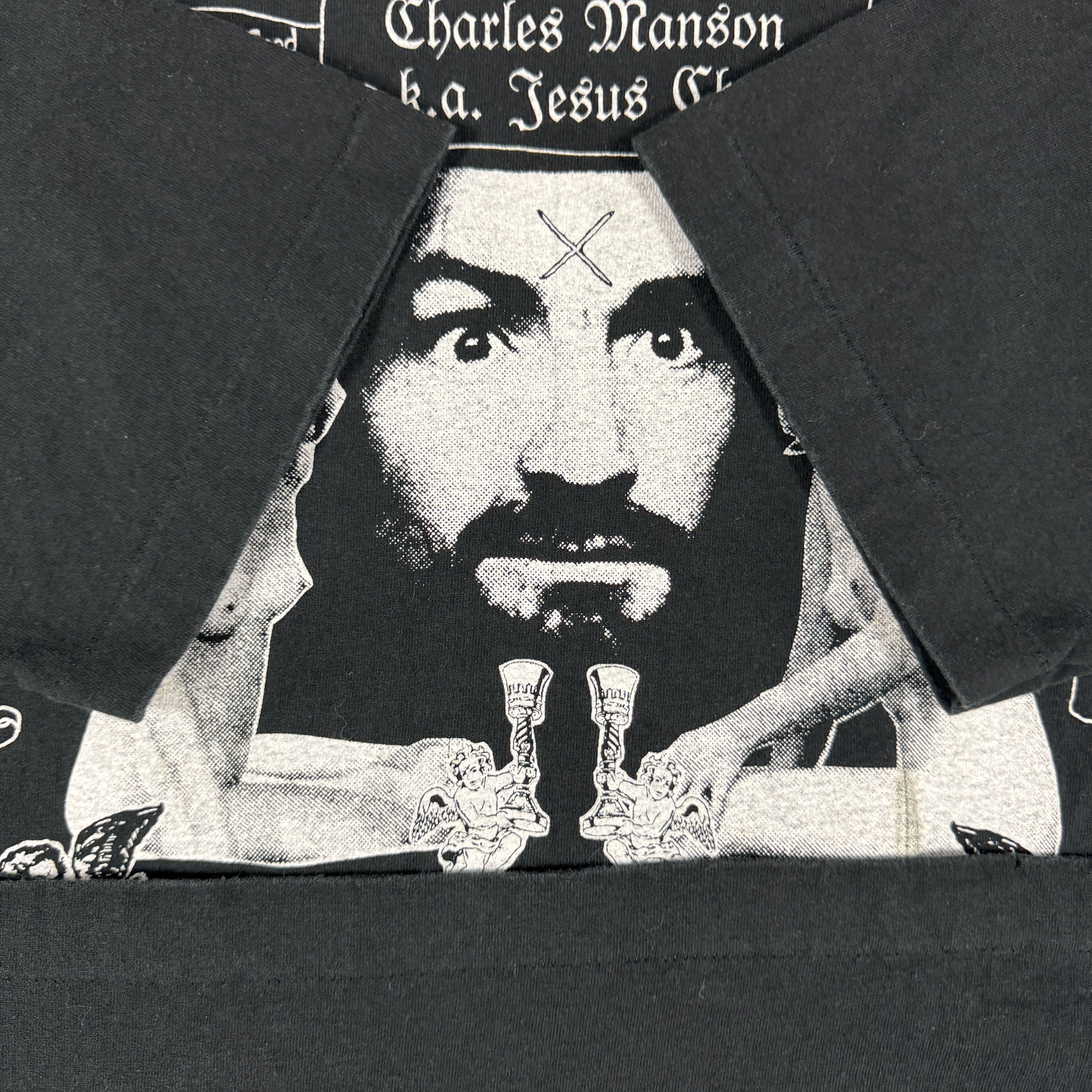 Vintage Vintage 90s Charles Manson & Charlie's Angel Shirt Size US XL / EU 56 / 4 - 8 Thumbnail