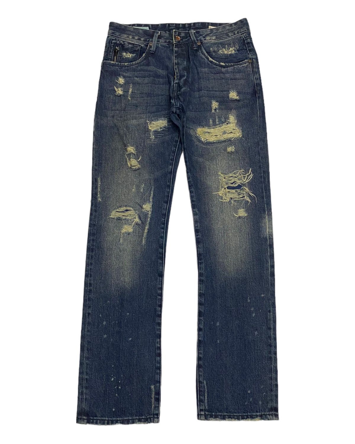 Hysteric Glamour × Undercover GRAIL🔥ARCHIVE REPLAY DISTRESSED DENIM UNDERCOVER STYLE Size US 32 / EU 48 - 1 Thumbnail