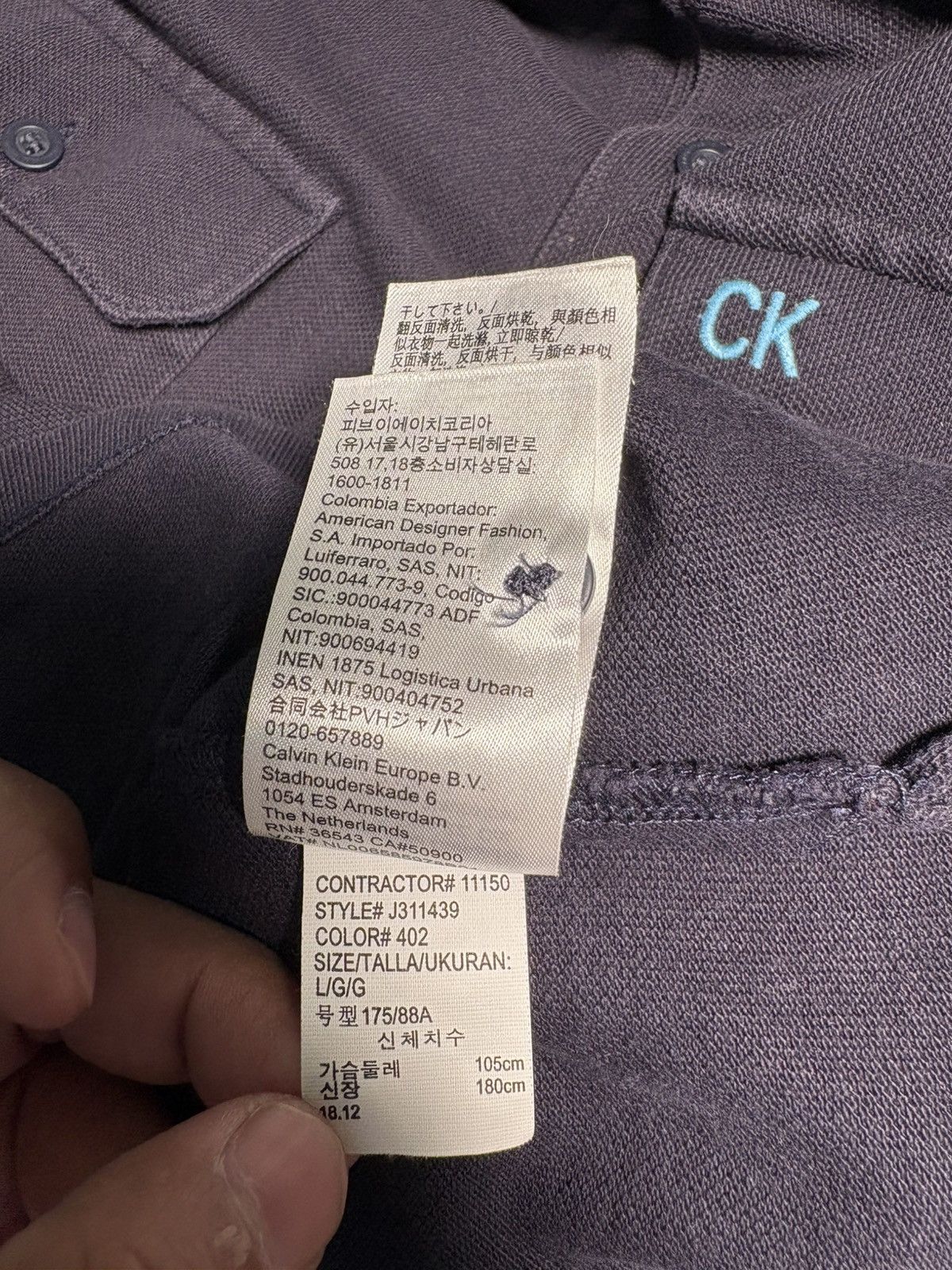 Calvin Klein Calvin Klein Jeans Western-Style Utility Polo Size US L / EU 52-54 / 3 - 11 Thumbnail