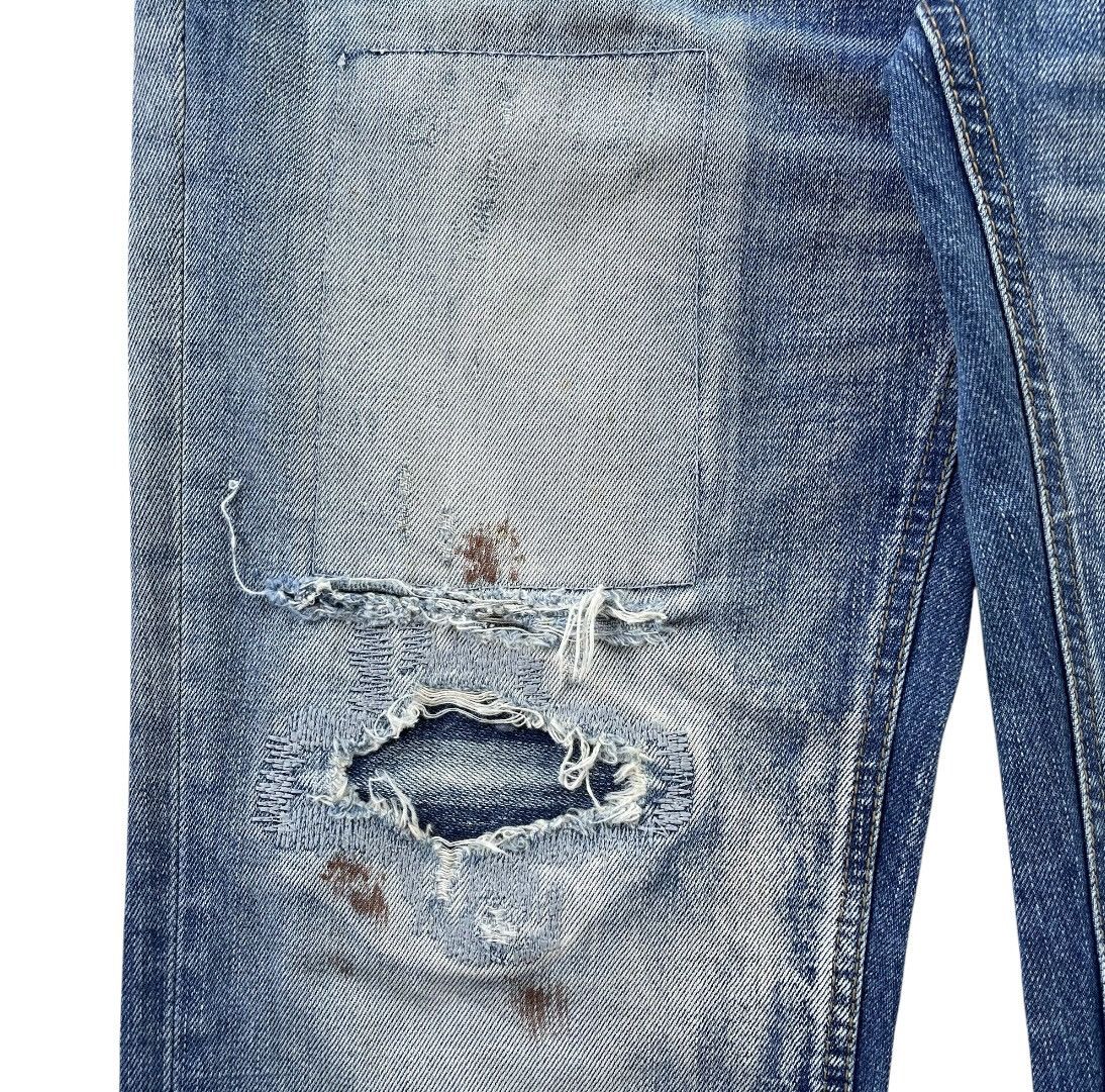 Who Decides War 2000s Rubbersoul - Flare Patchwork Distressed Jeans Size US 36 / EU 52 - 6 Thumbnail