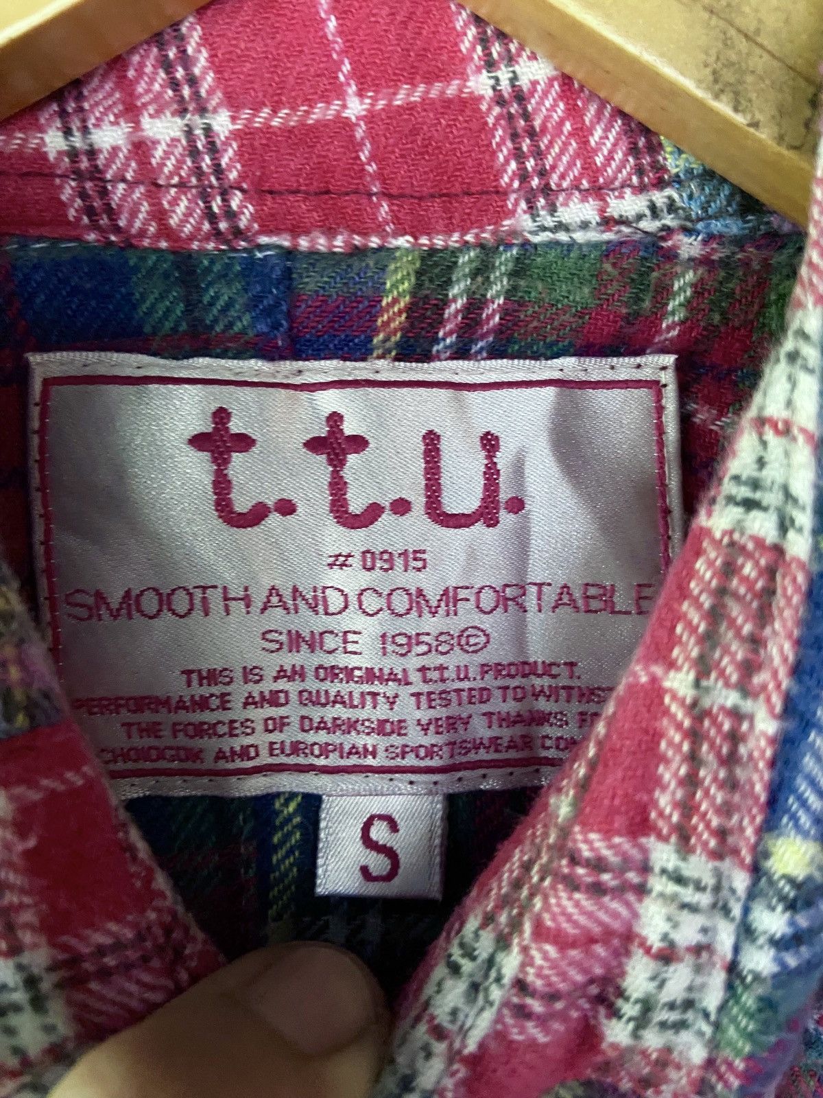 Japanese Brand T.T.U SMOOTH AND COMFORTABLE PATCHWORK BUTTON DOWN SHIRT Size US S / EU 44-46 / 1 - 12 Thumbnail